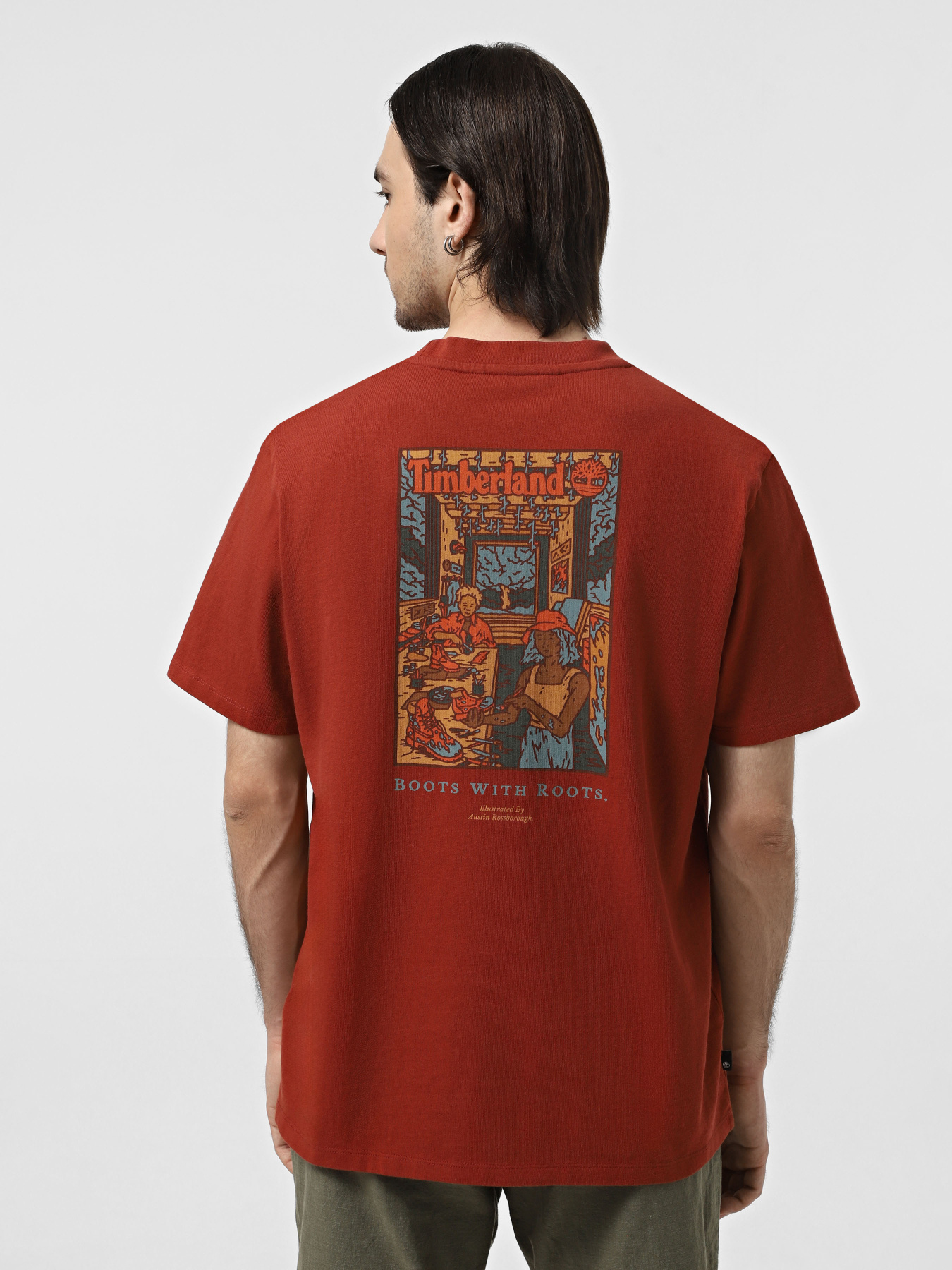 Футболка Timberland Washed Boot Lab Back Graphic модель TB0A6DPDEOD Фото