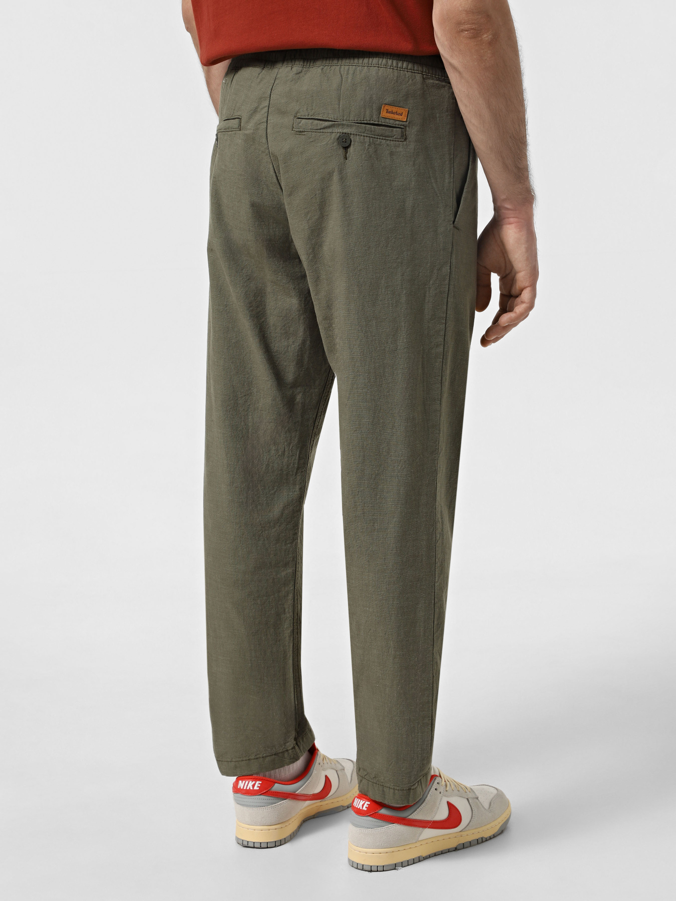 Брюки повседневные Timberland Cotton Linen Leaf Green YD модель TB0A2F6BJ20 Фото