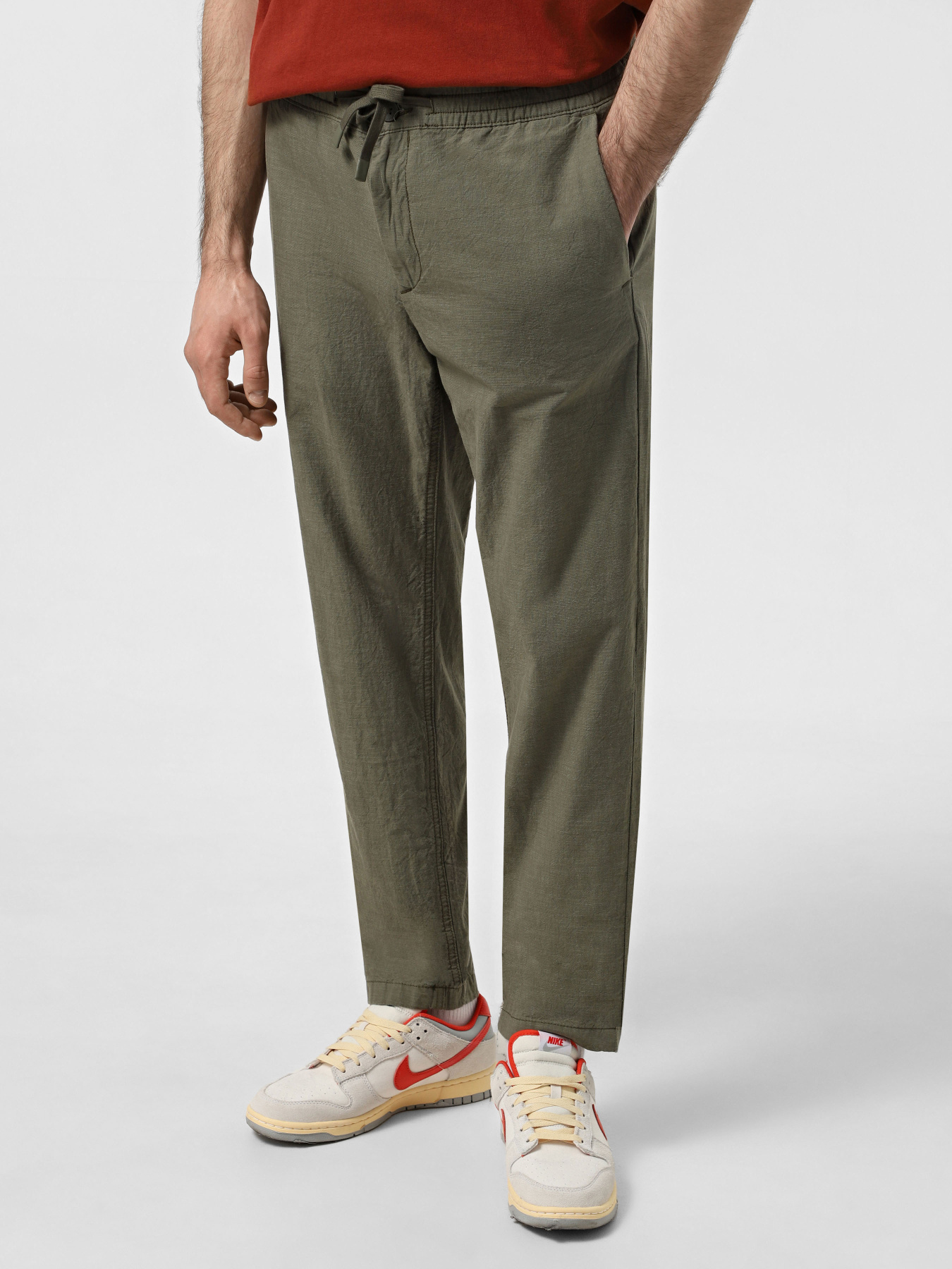 Повсякденні штани Timberland Cotton Linen Leaf Green YD модель TB0A2F6BJ20 Фото