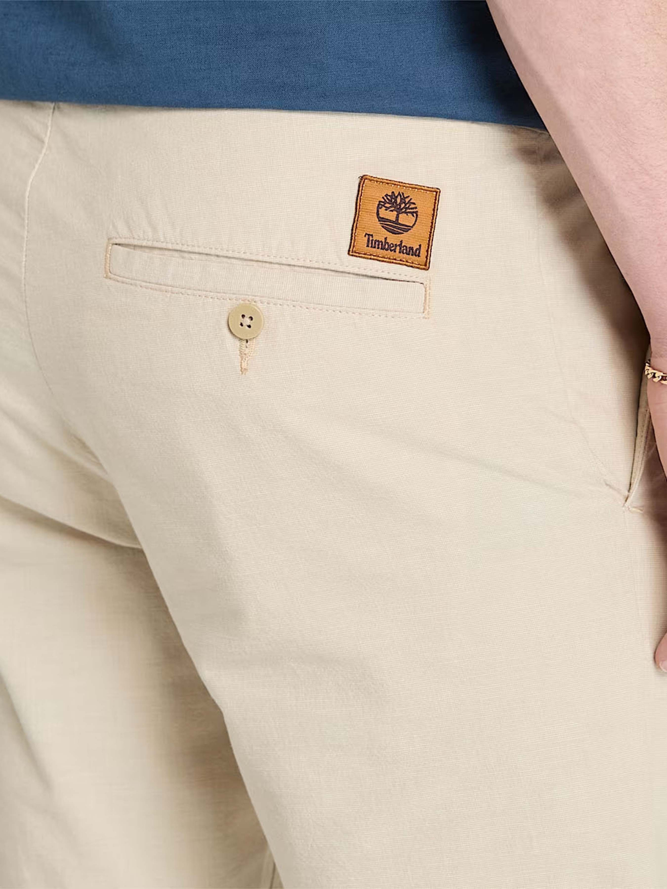 Повсякденні штани Timberland Cotton Linen модель TB0A2F6BEOH Фото