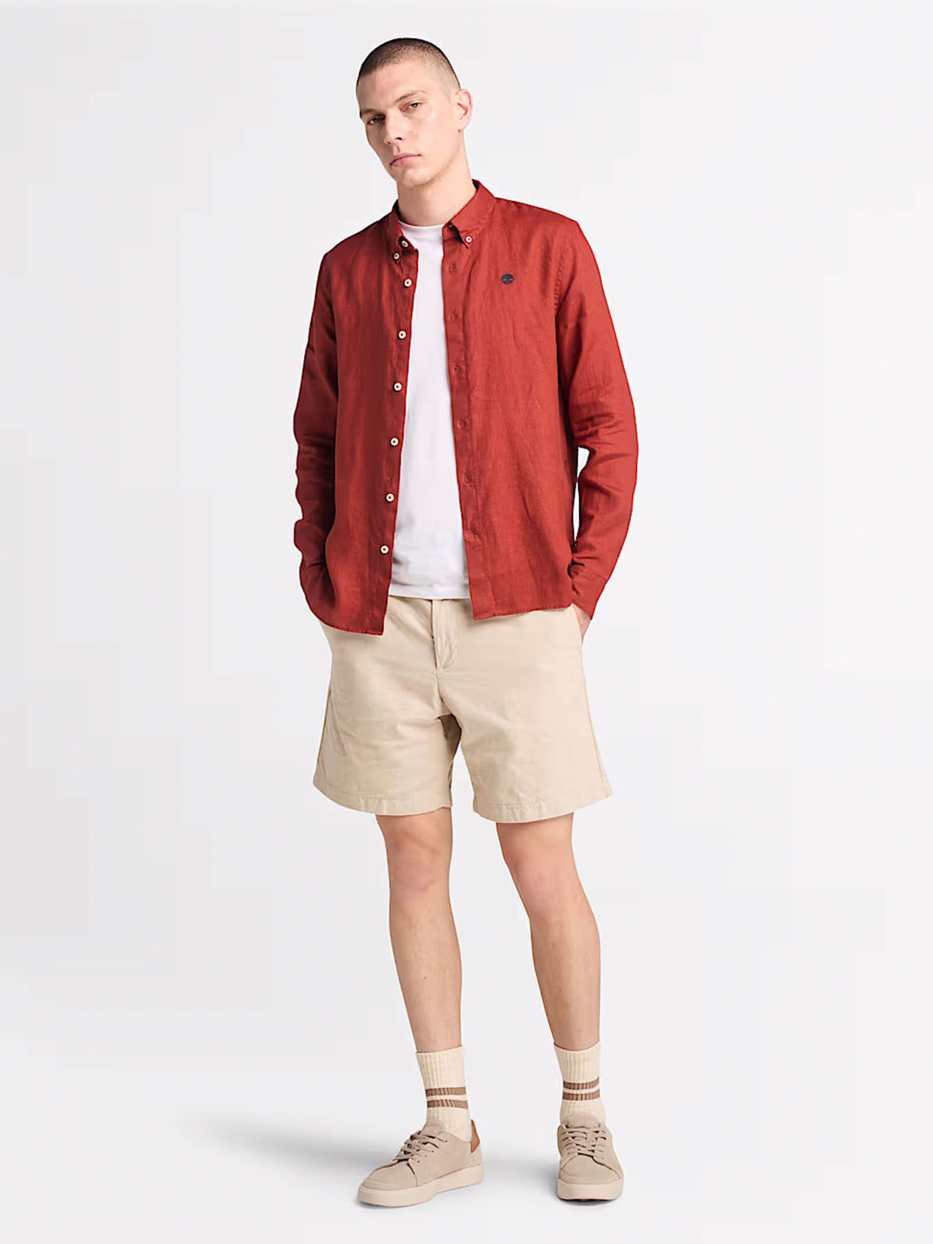 Шорти Timberland Cotton Linen модель TB0A2FD5EOH Фото