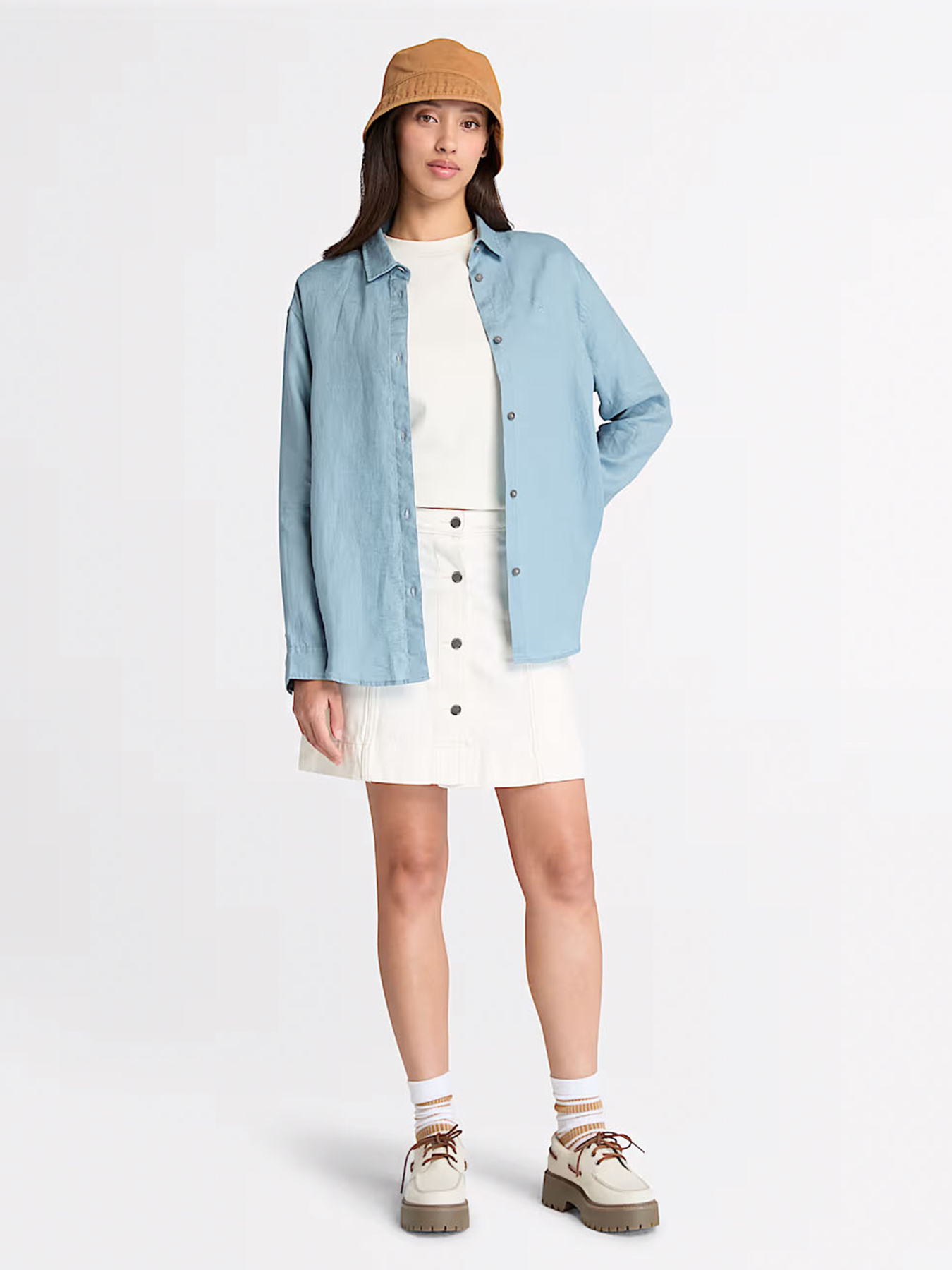 Рубашка повседневная Timberland Linen модель TB0A67N7758 Рубашка повседневная Timberland Linen модель TB0A67N7758 Фото