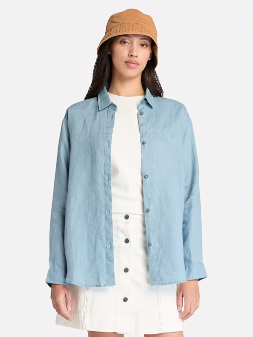 Рубашка повседневная Timberland Linen модель TB0A67N7758 Фото