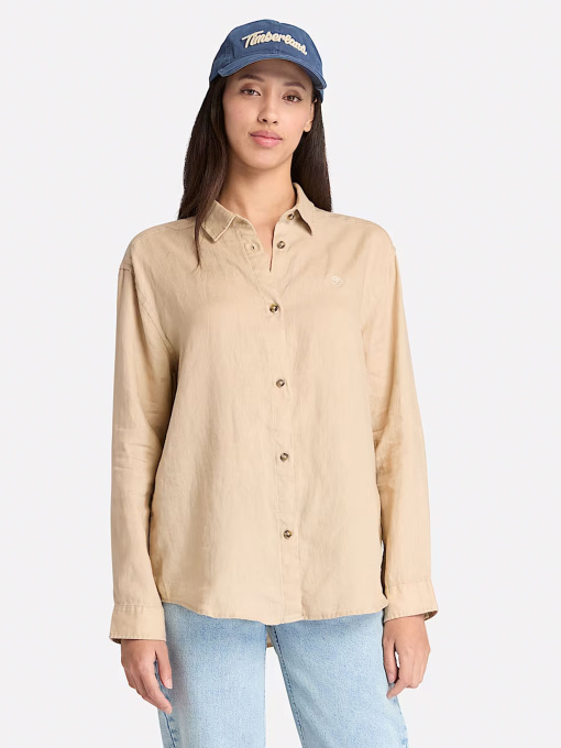 Рубашка повседневная Timberland Linen модель TB0A67N7Y94 Фото