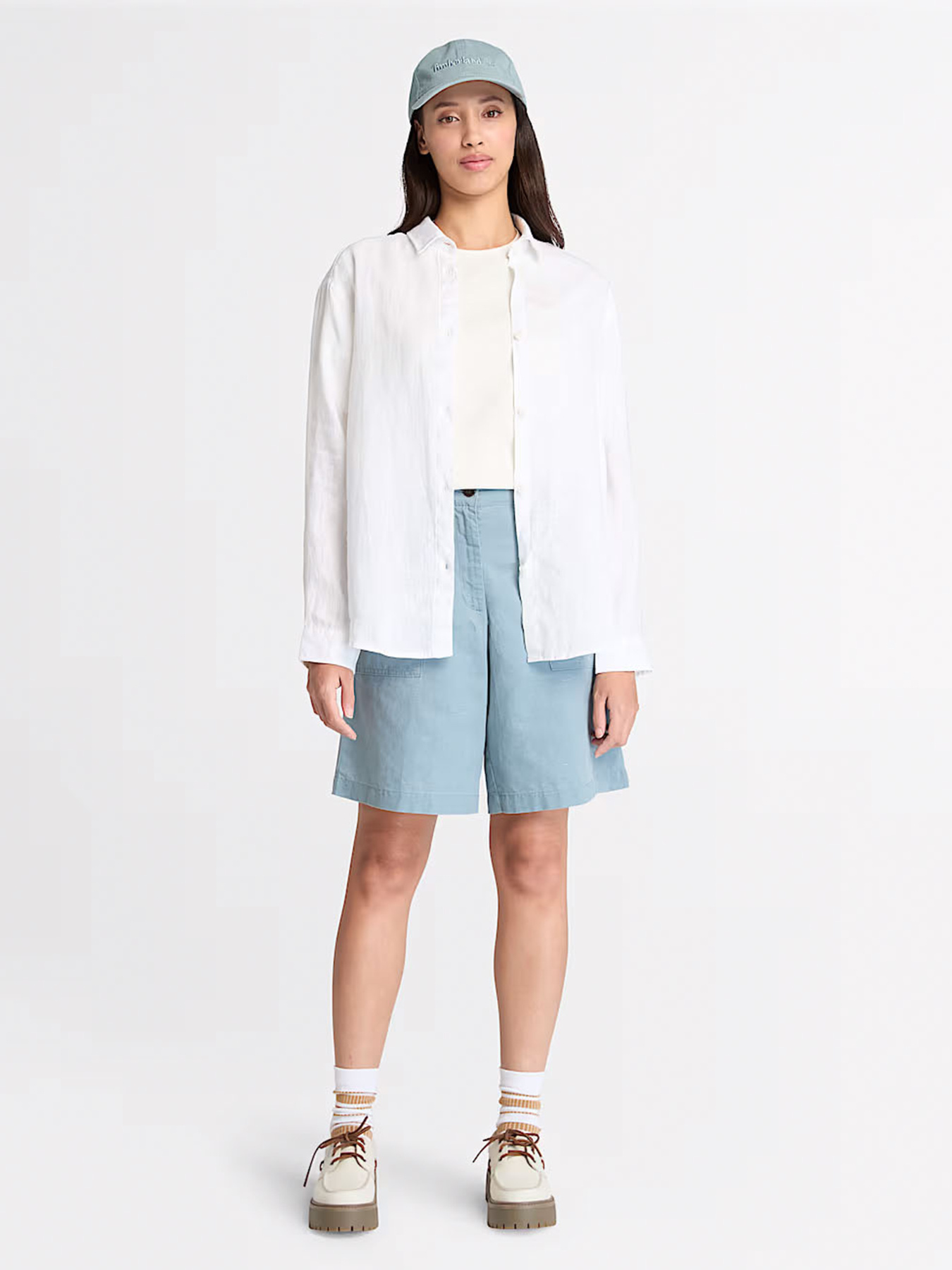 Шорти Timberland Linen Bermuda модель TB0A67QQ758 Фото