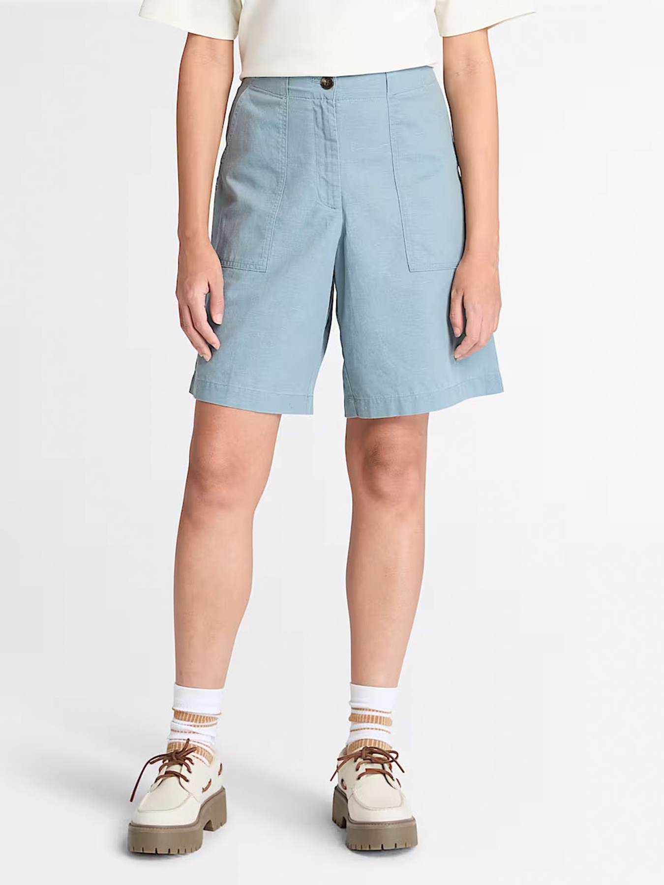 Шорти Timberland Linen Bermuda модель TB0A67QQ758 Фото