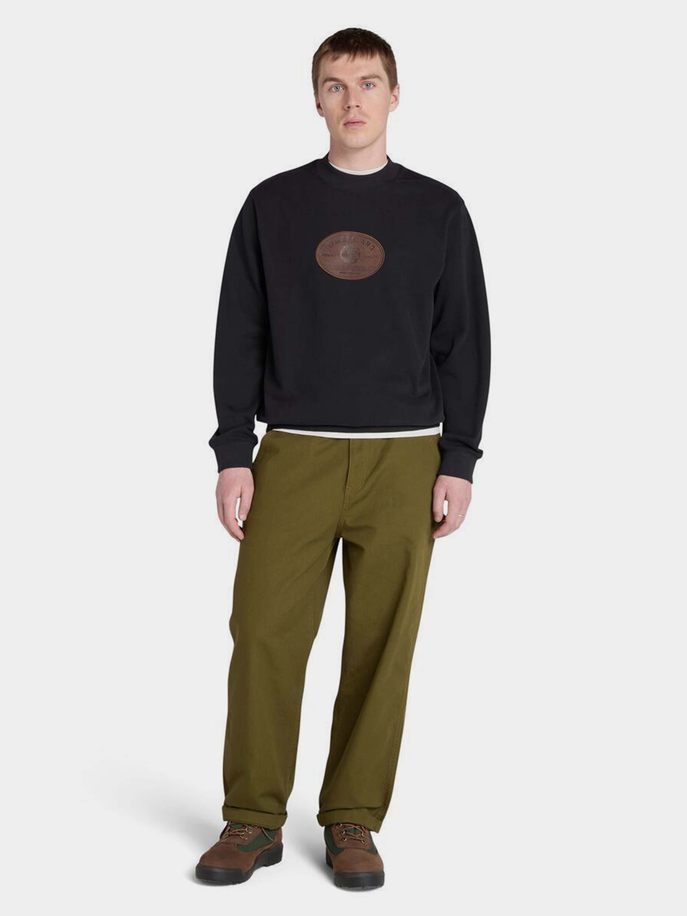 Світшот Timberland Leather Badge модель TB0A5MFJ001 Фото