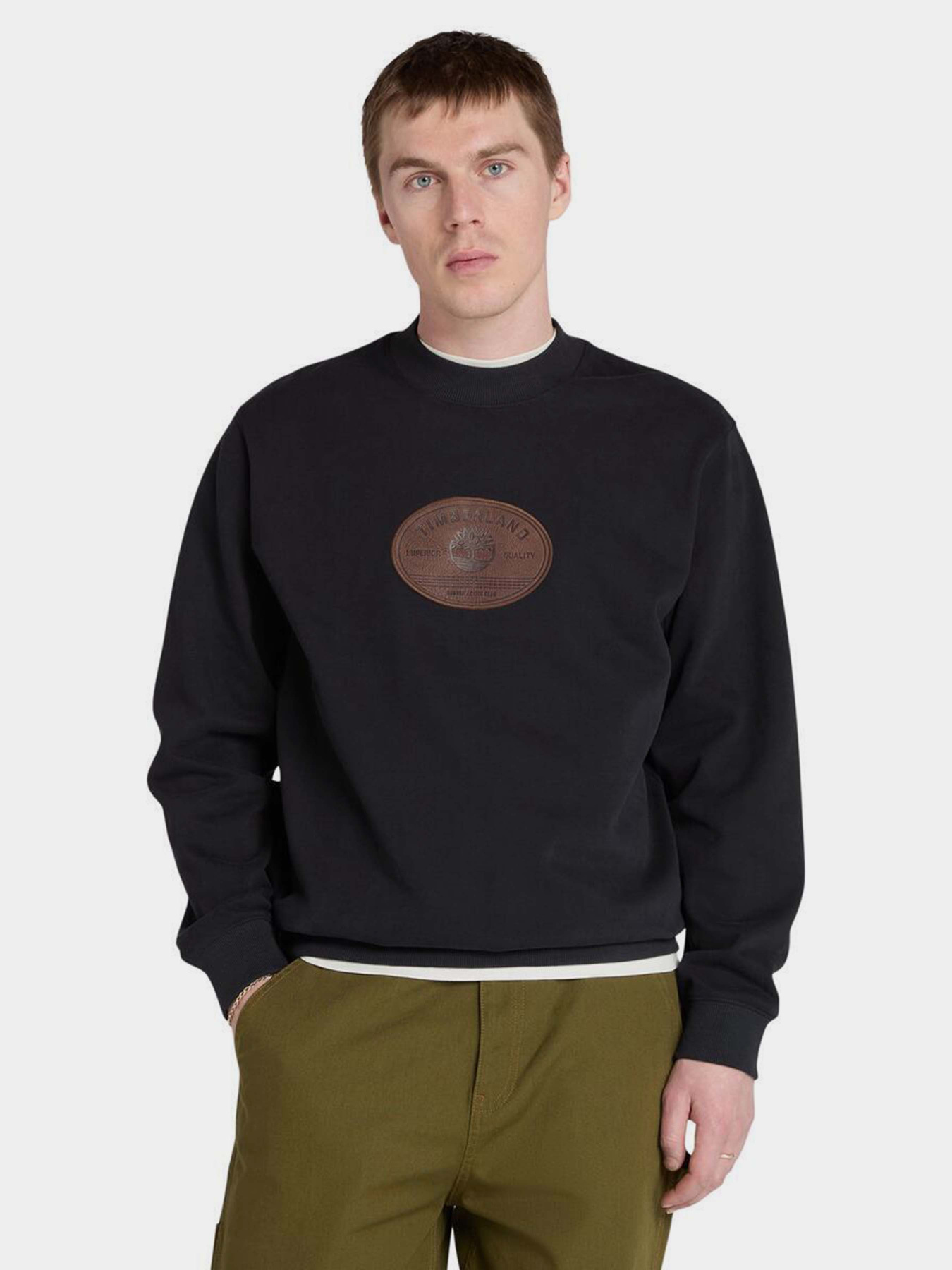 Світшот Timberland Leather Badge модель TB0A5MFJ001 Фото