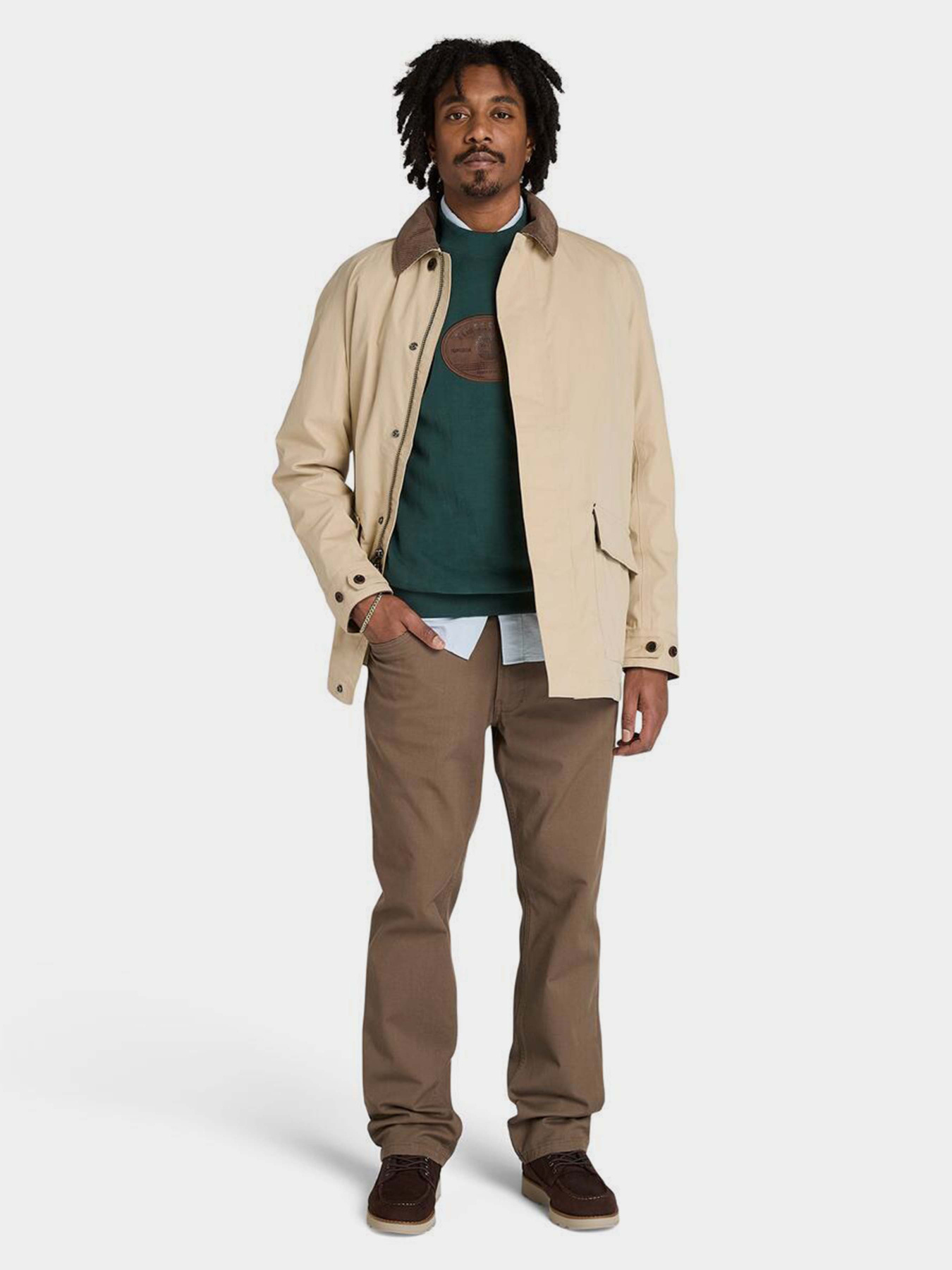 Світшот Timberland Leather Badge модель TB0A5MFJ317 Фото