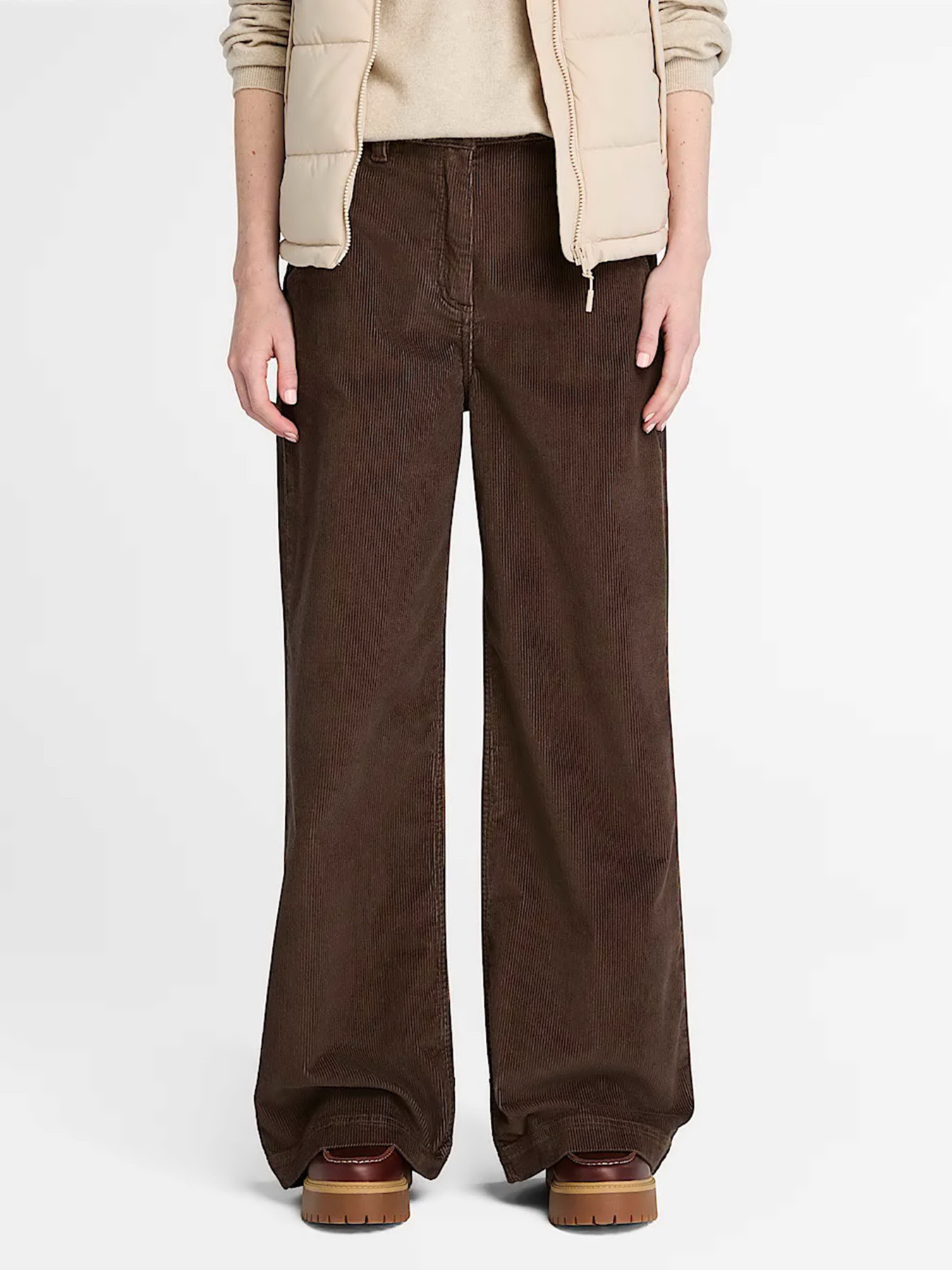 Повседневные штаны Timberland WASHED CORDUROY WIDE-LEG модель TB0A41DB243 Фото