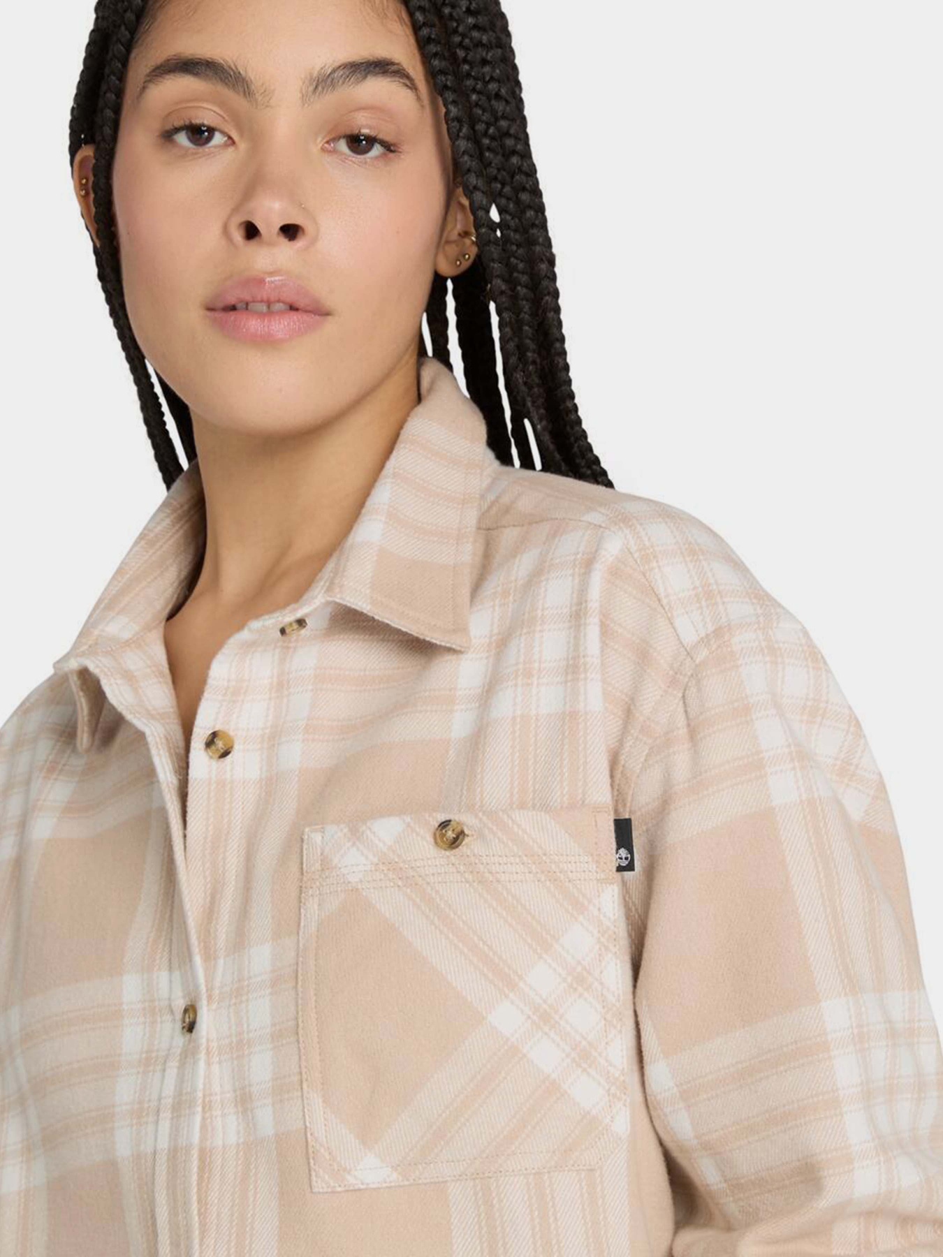 Рубашка в клетку Timberland Midweight Flannel модель TB0A6HXQEYL Фото