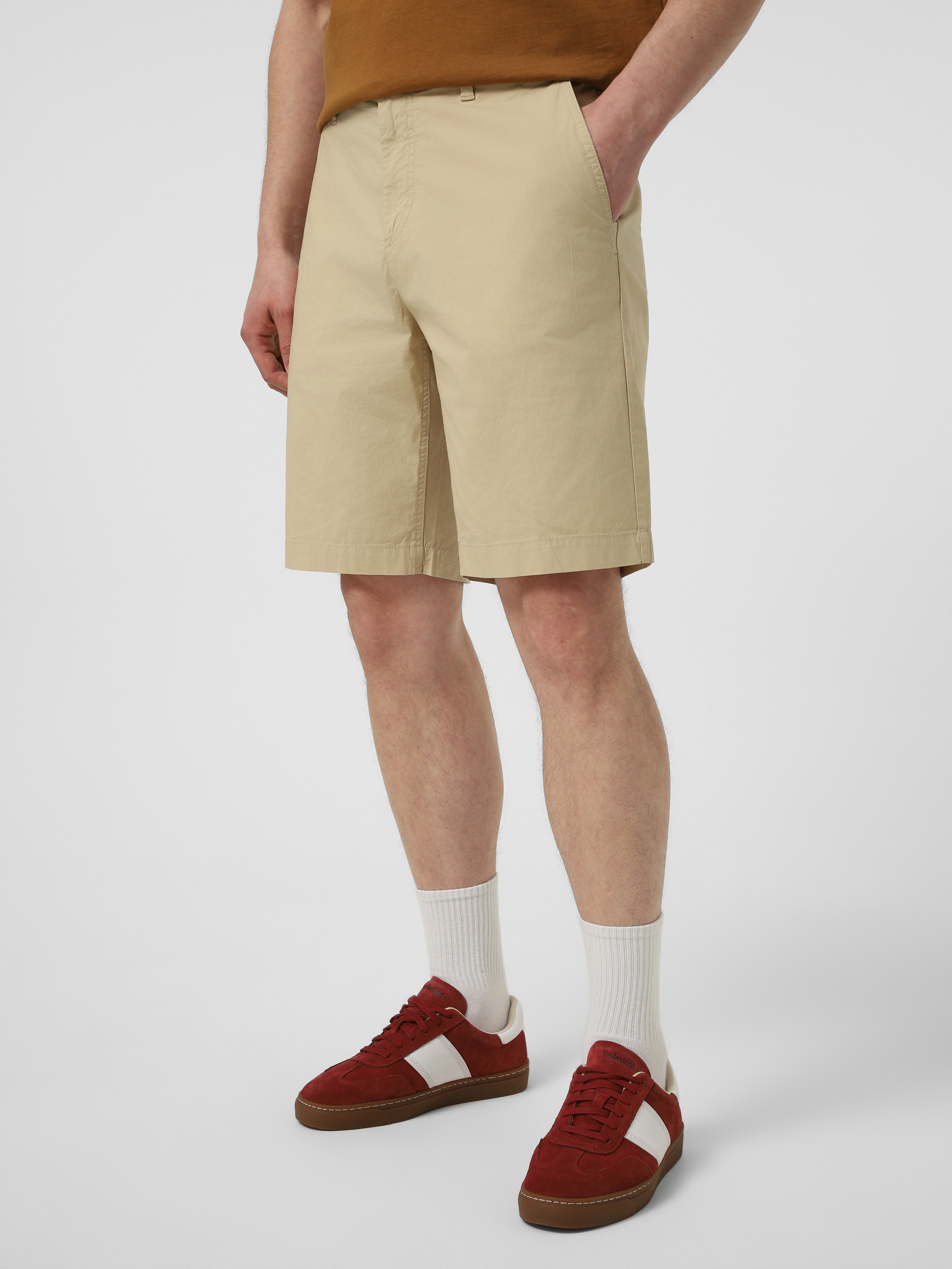 Чоловічі Повсякденні шорти Timberland  (TH8065) колір тауп, матеріал бавовна/еластан