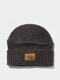 Сірий - Шапка Timberland Gulf Beach Ribbed Beanie