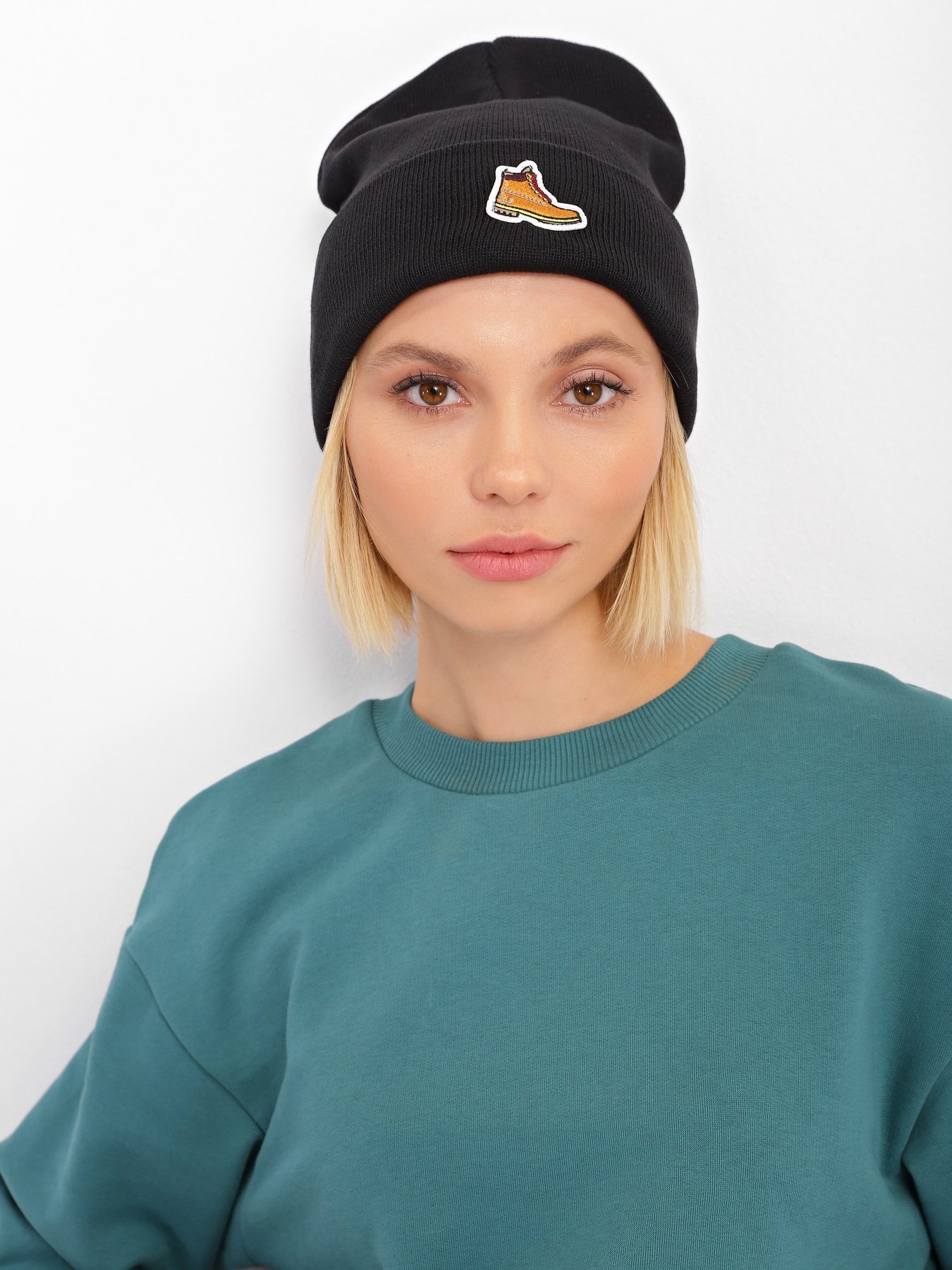 Шапка Timberland Willowdale Boot-Patch модель TB0A2P5S001 Фото