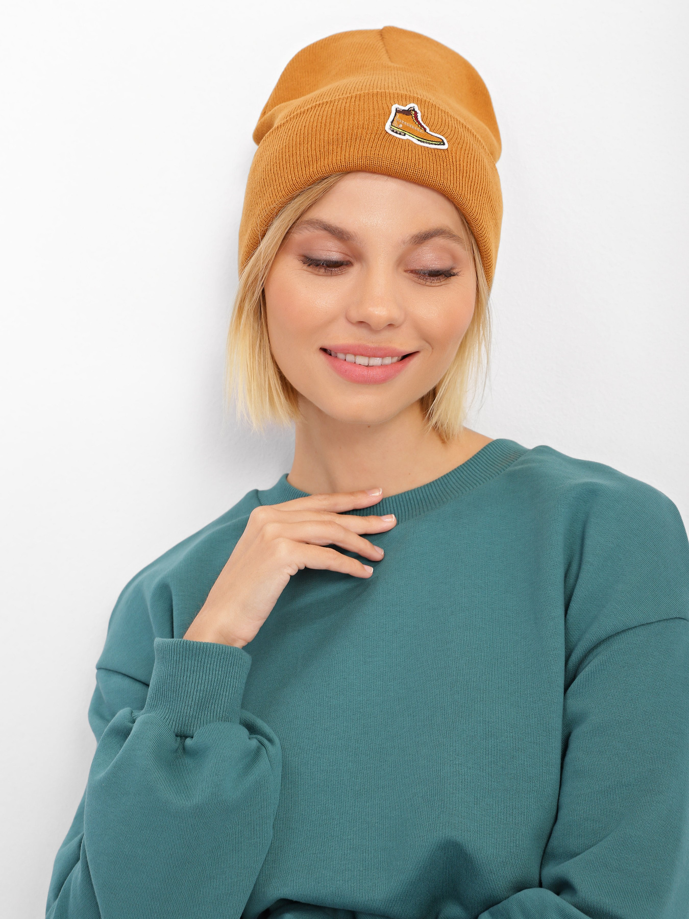 Шапка Timberland Willowdale Boot-Patch модель TB0A2P5S231 Фото