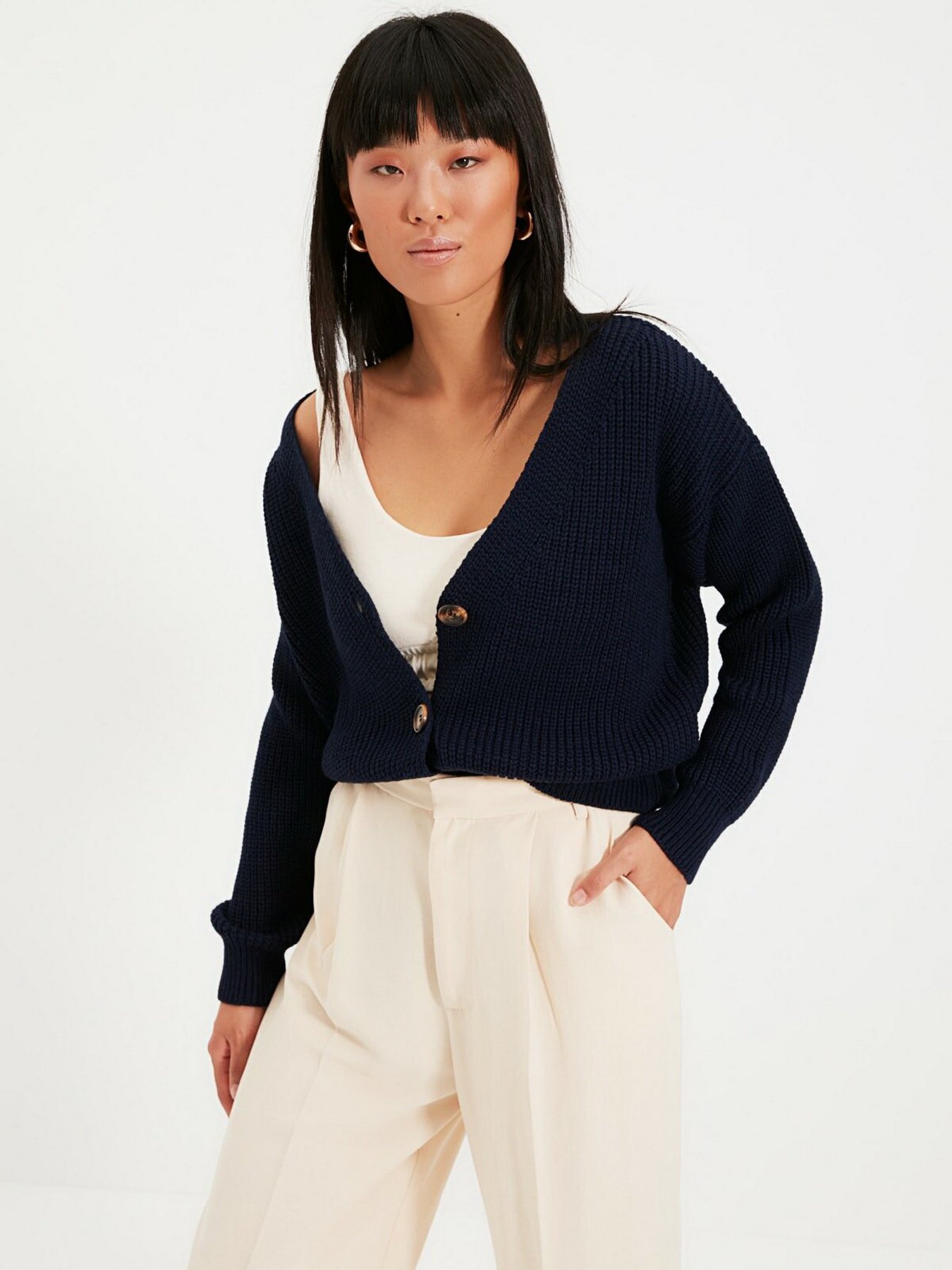 Кардиган Trendyol модель TWOAW21HI0251/Lacivert Фото