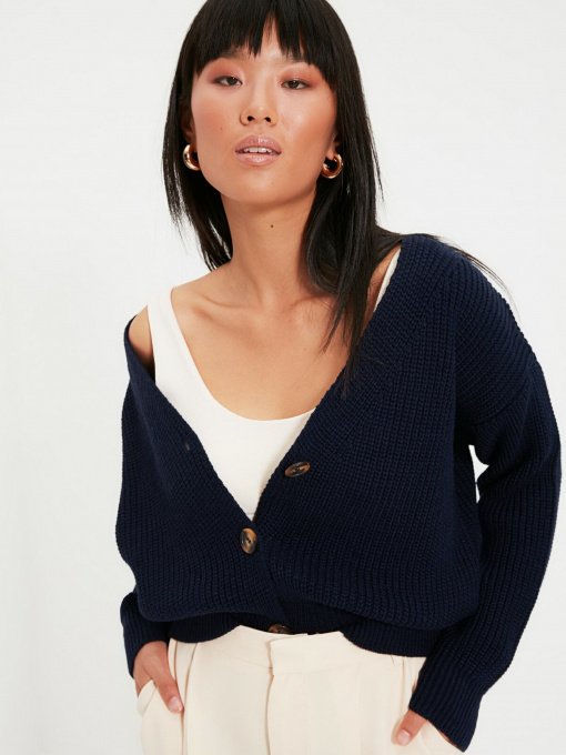 Кардиган Trendyol модель TWOAW21HI0251/Lacivert Фото