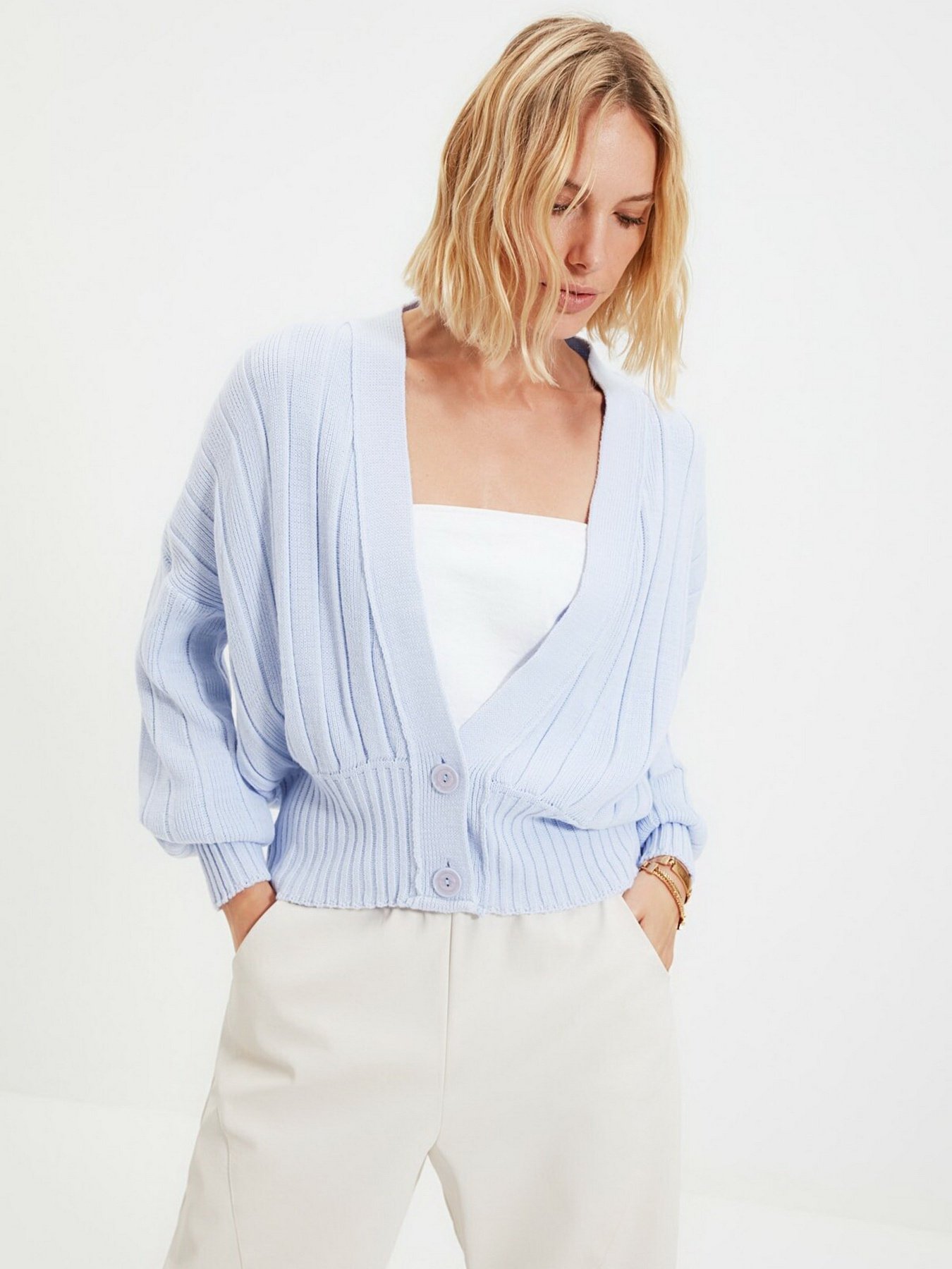 Кардиган Trendyol модель TWOAW21HI0380/Acik Mavi Фото