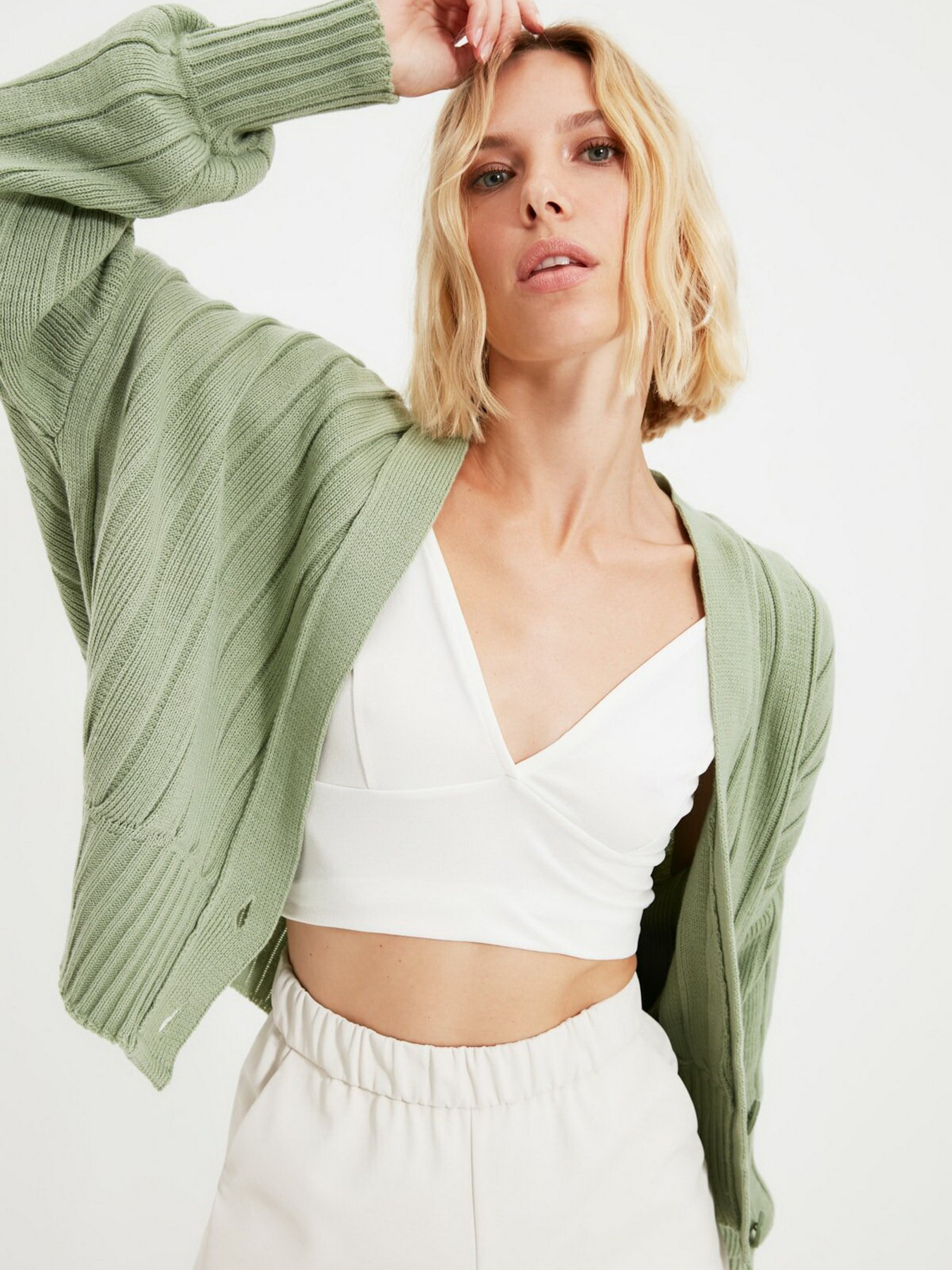 Кардиган Trendyol модель TWOAW21HI0380/Mint Фото