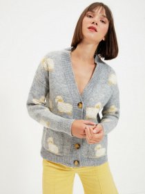 Кардиган Trendyol модель TWOAW21HI0476/Gri Фото