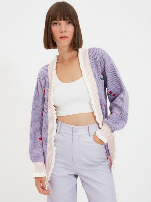 Кардиган Trendyol модель TWOAW21HI0628/Lila Фото