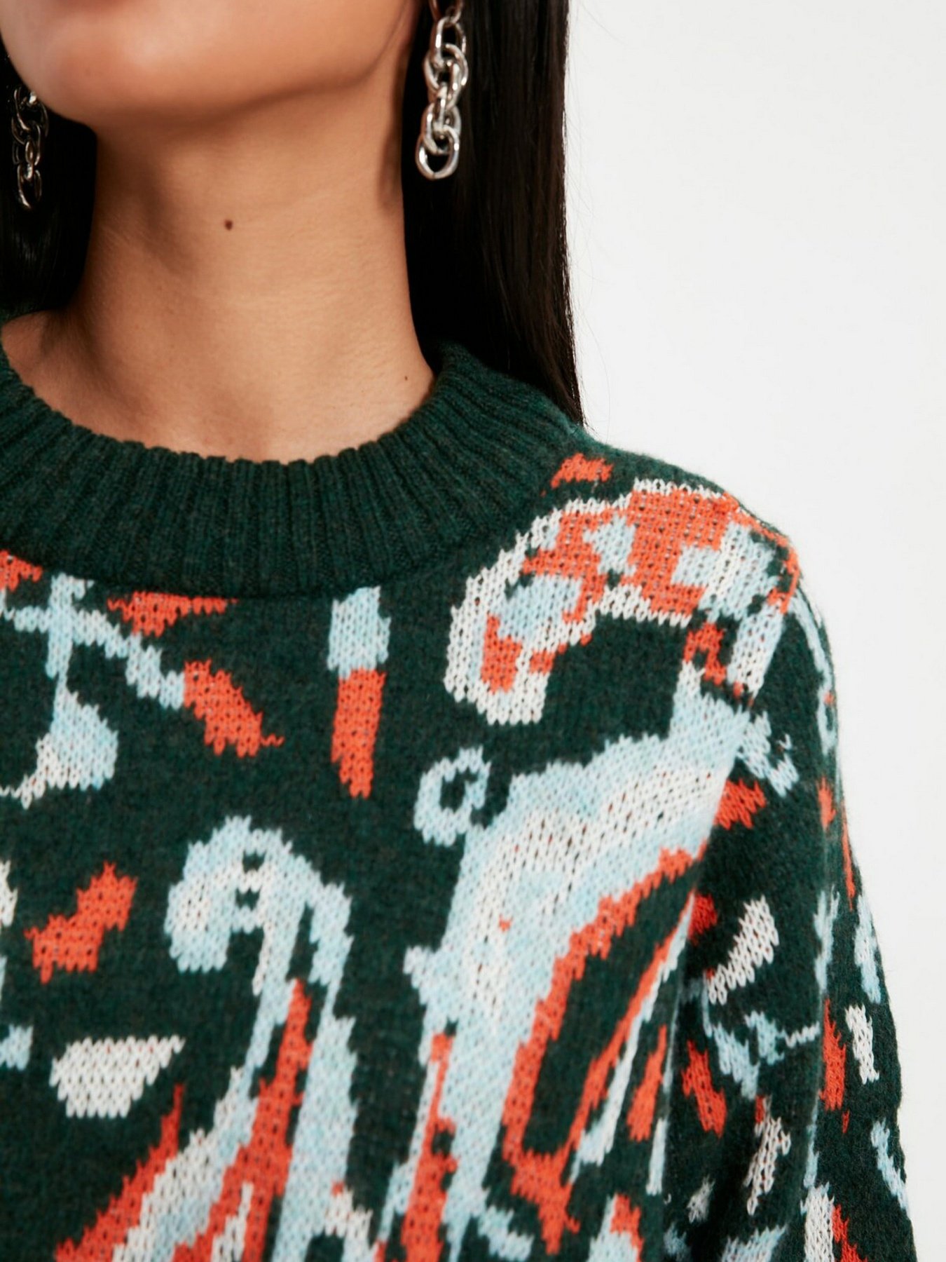 Джемпер Trendyol модель TWOAW21KZ0016/Haki Фото