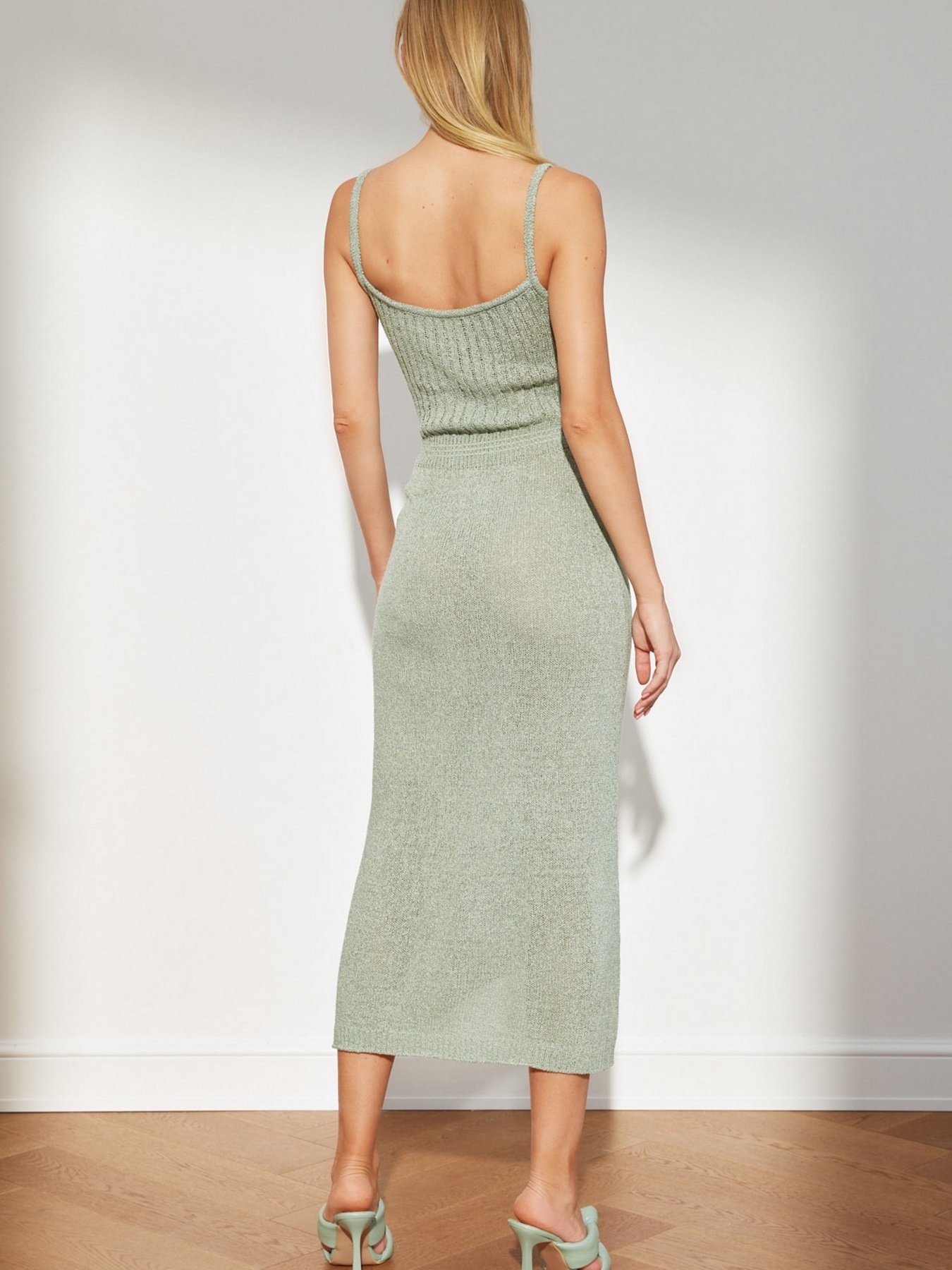 Платье миди Trendyol модель TWOSS21EL3532/Mint Фото