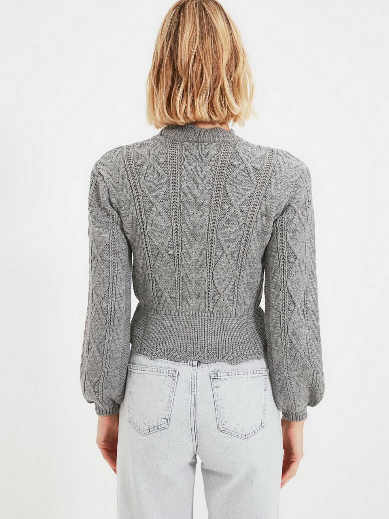 Джемпер Trendyol модель TWOAW21KZ0438/Gri Фото