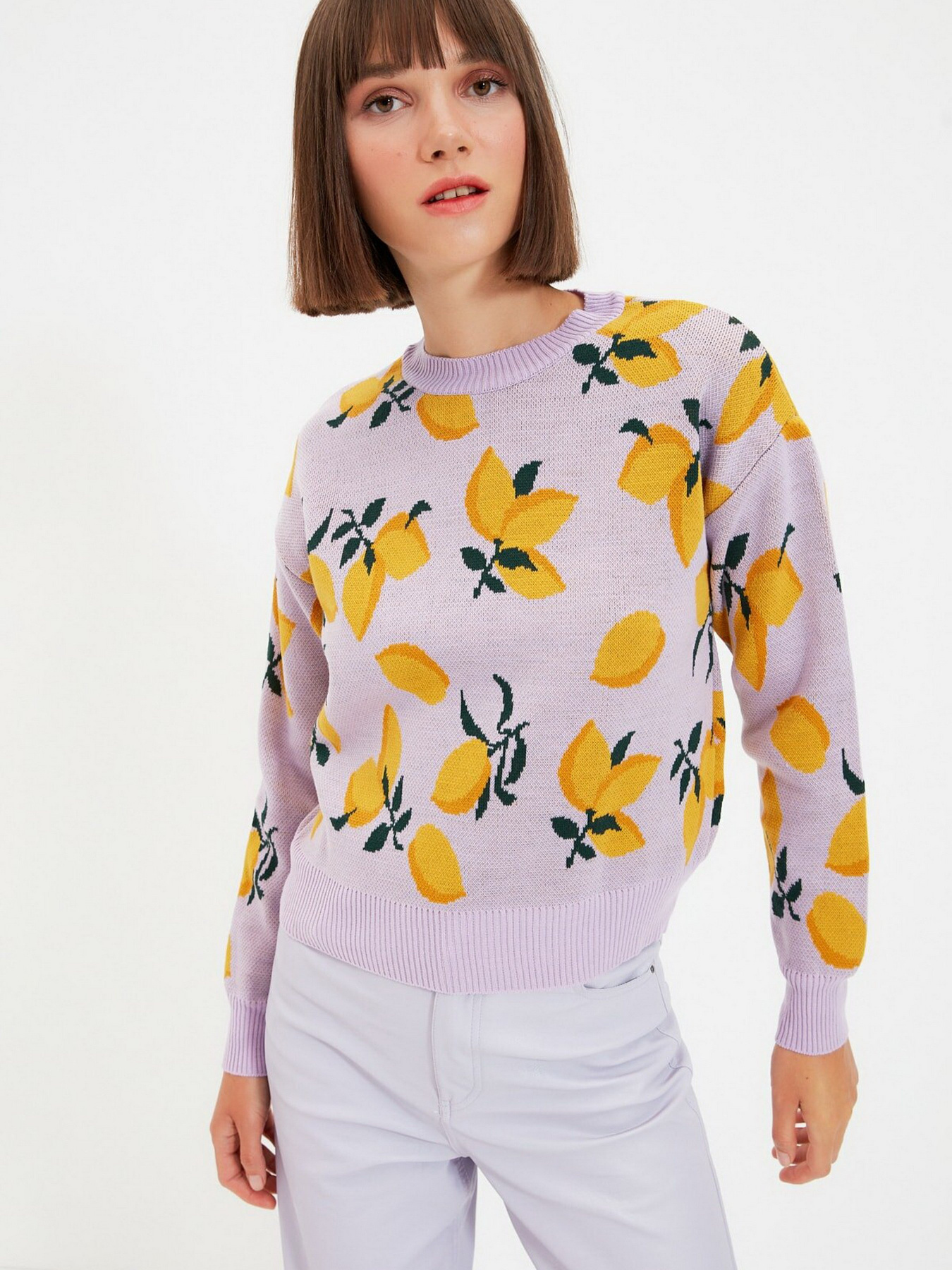 Джемпер Trendyol модель TWOAW21KZ0718/Lila Фото