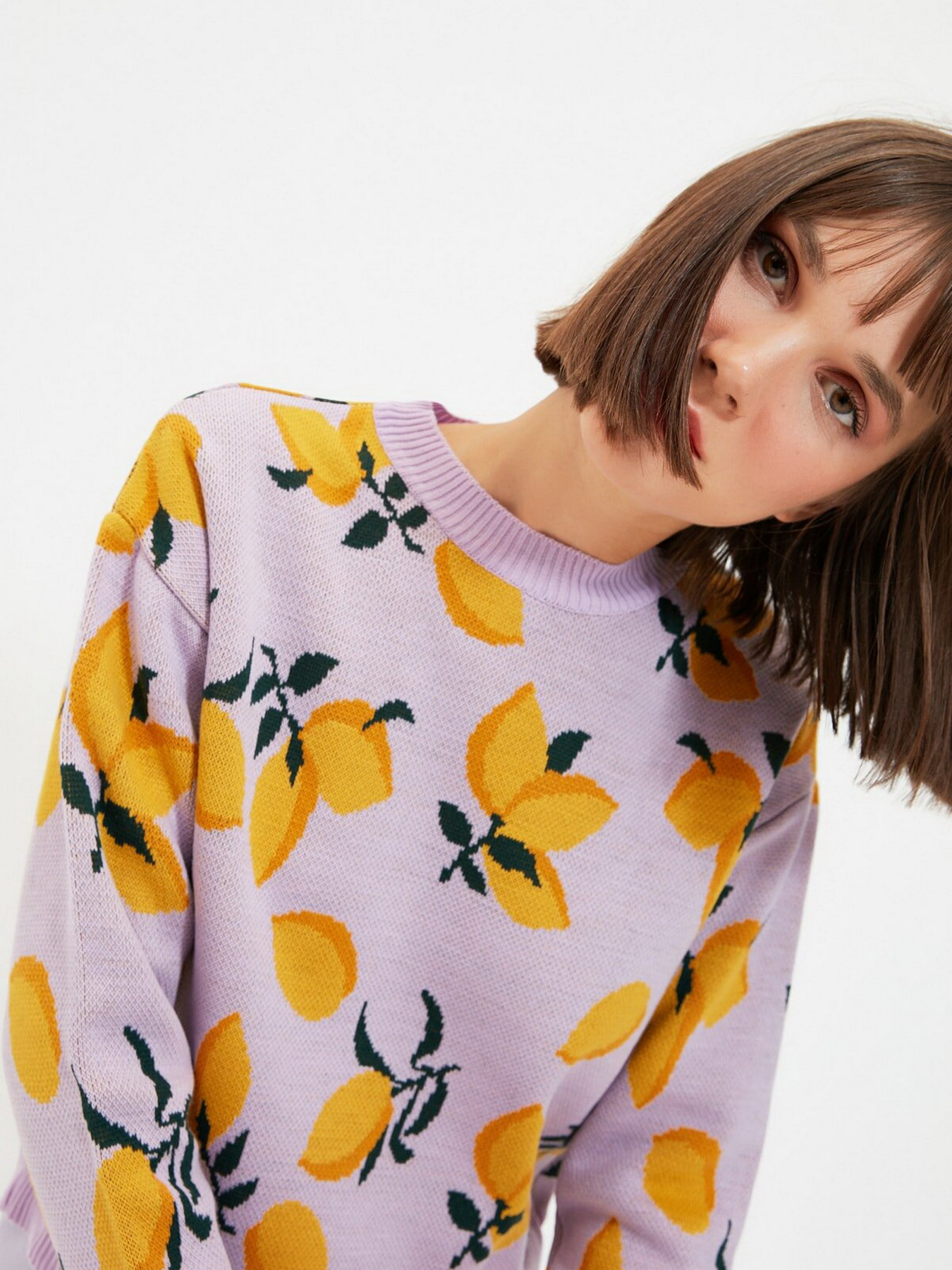 Джемпер Trendyol модель TWOAW21KZ0718/Lila Фото