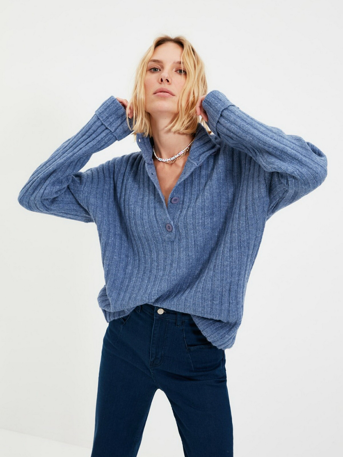 Джемпер Trendyol модель TWOAW21KZ0783/Mavi Фото