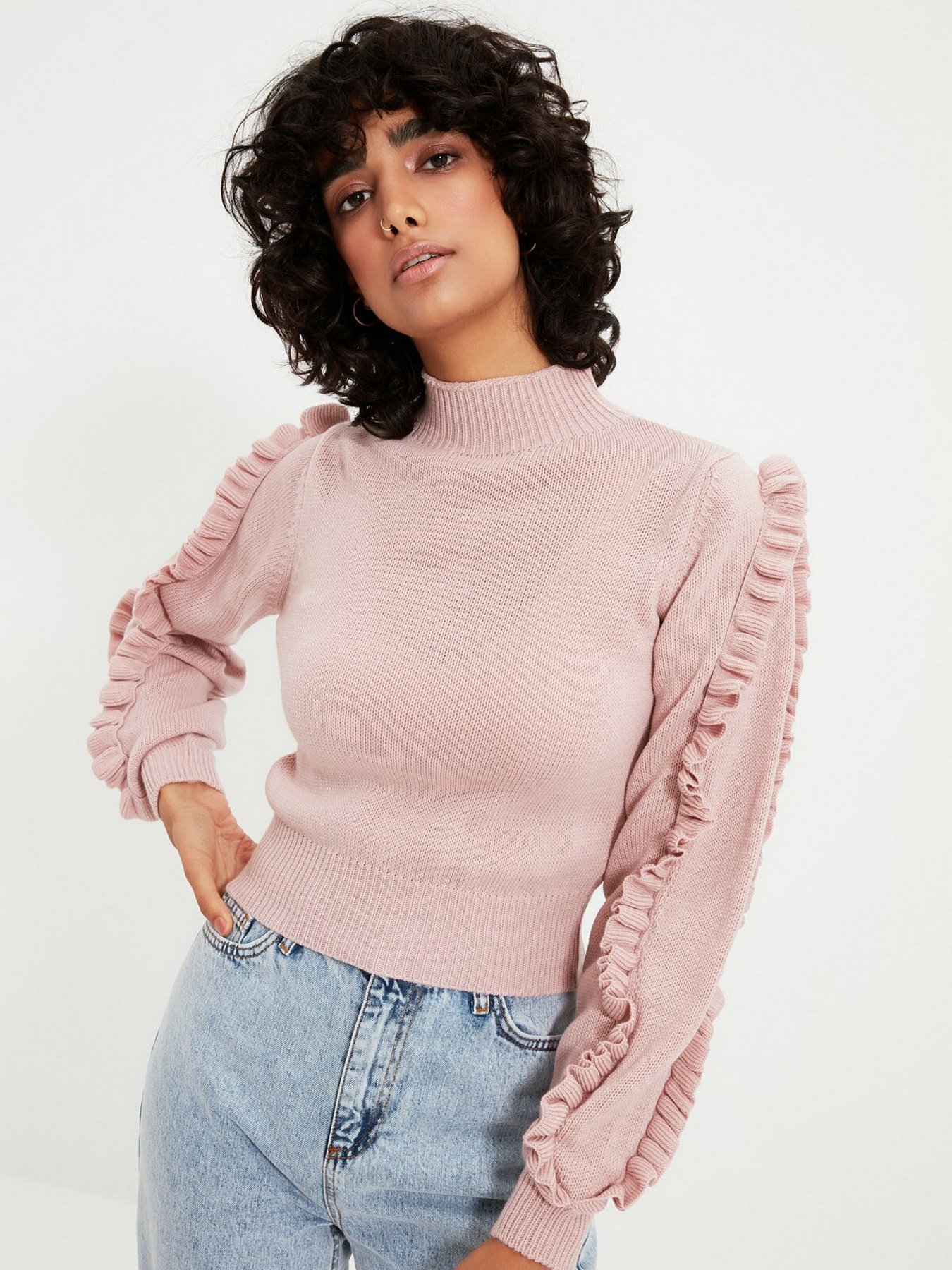 Джемпер Trendyol модель TWOAW21KZ1037/Pudra Фото