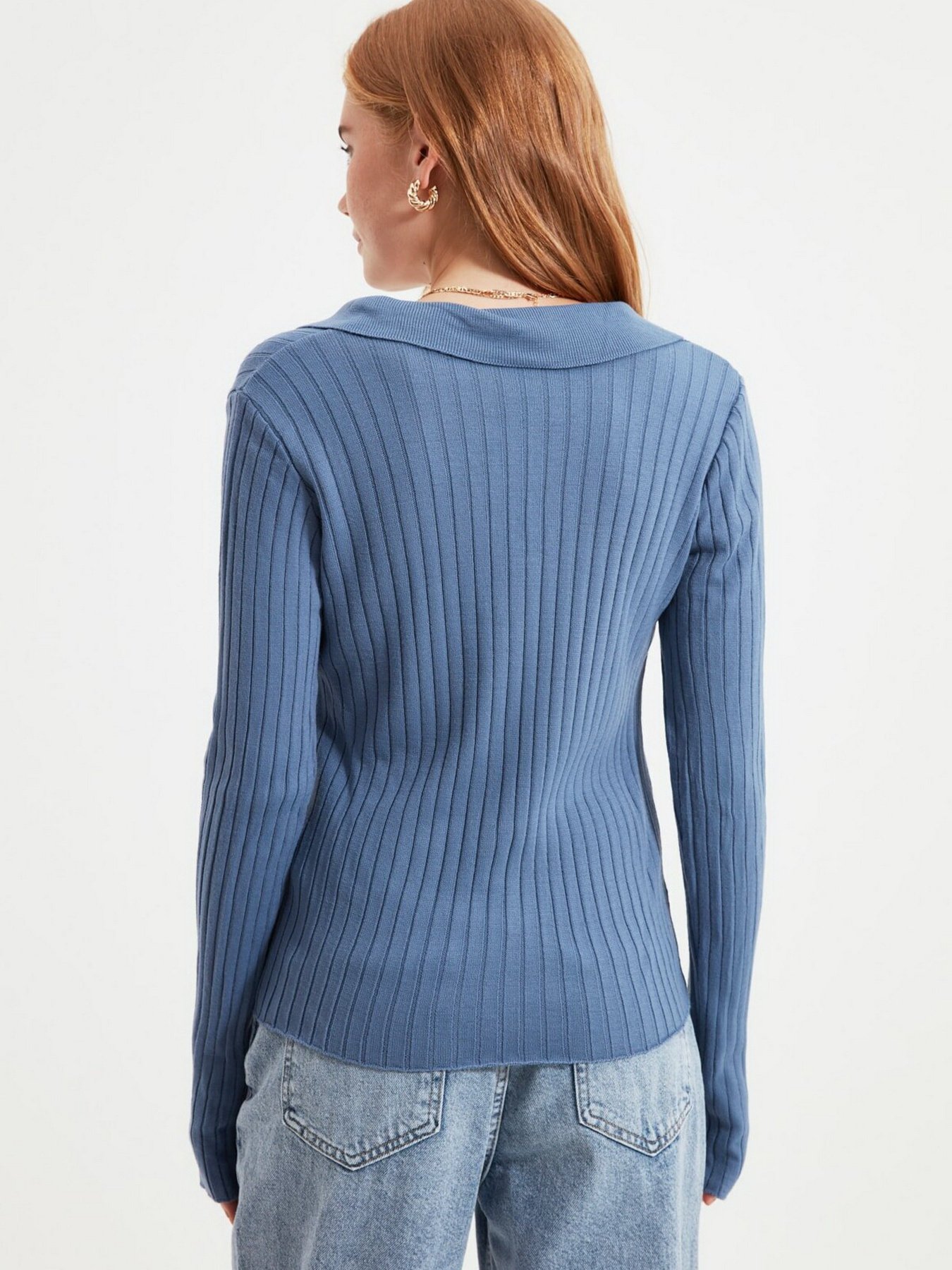 Джемпер Trendyol модель TWOAW21KZ1113/Indigo Фото