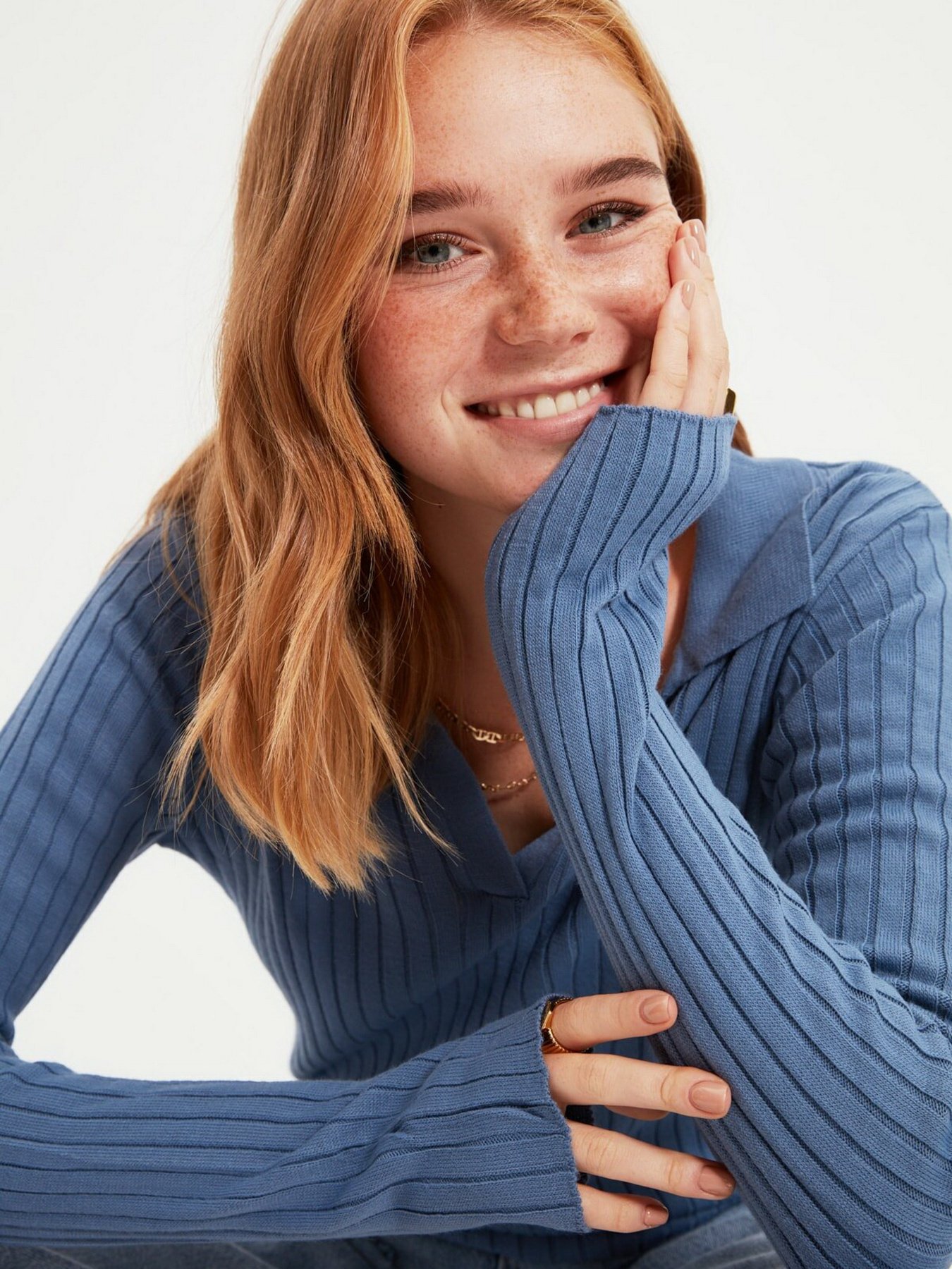 Джемпер Trendyol модель TWOAW21KZ1113/Indigo Джемпер Trendyol модель TWOAW21KZ1113/Indigo Фото