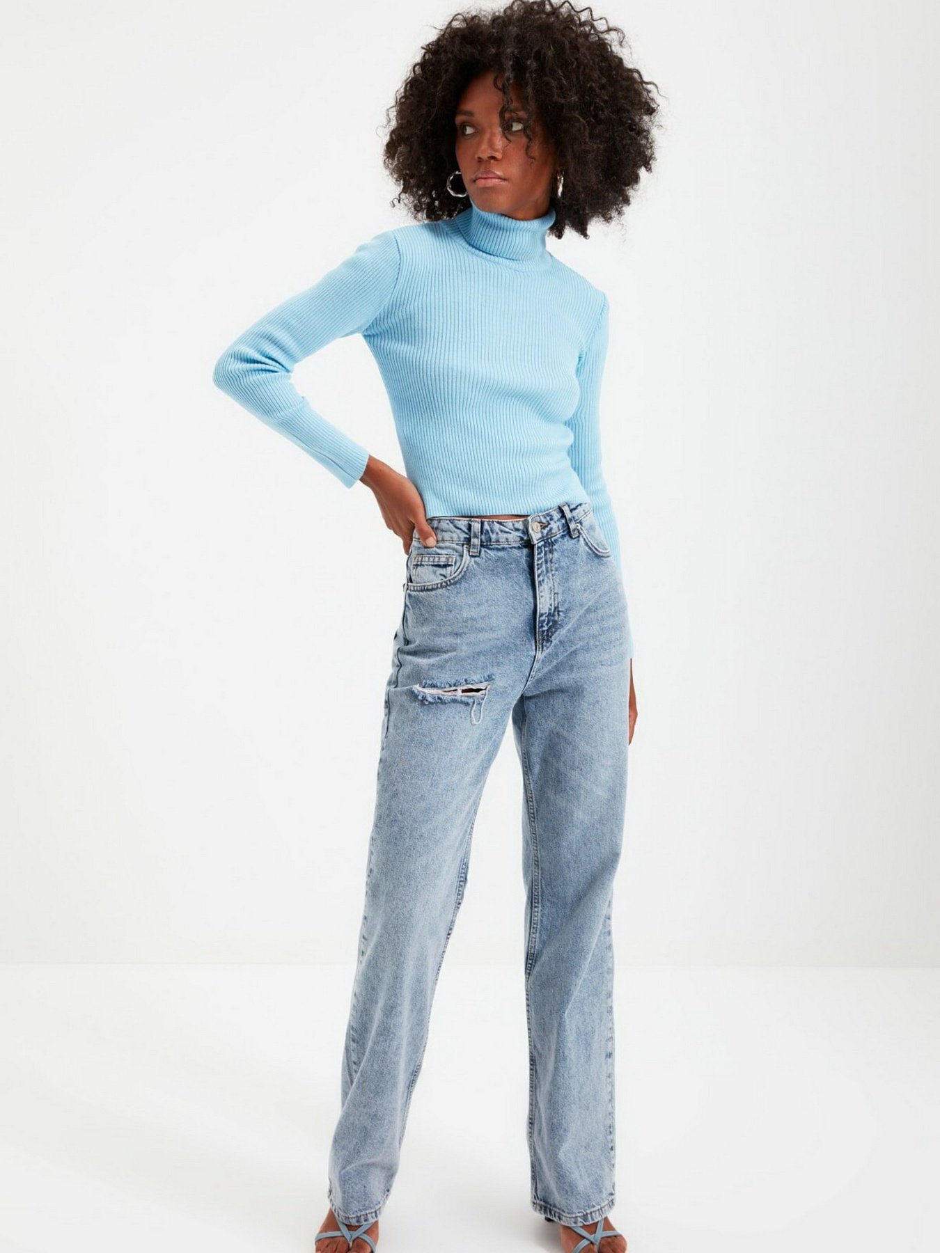 Джемпер Trendyol модель TWOAW21KZ1279/Acik Mavi Фото