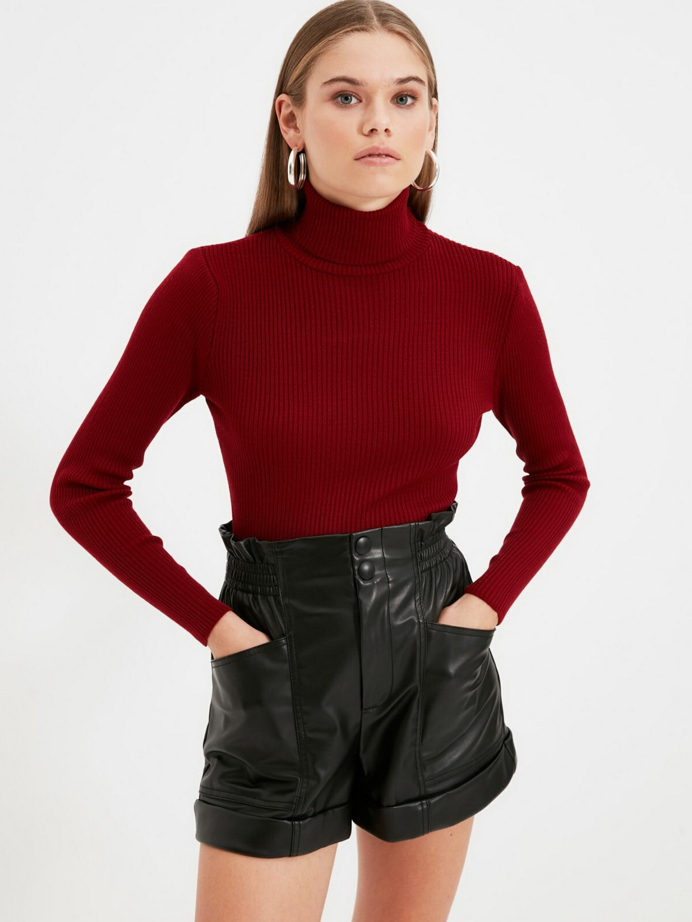 Гольф Trendyol модель TWOAW21KZ1279/Bordo Фото