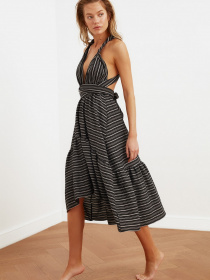 Платье миди Trendyol модель TBESS21EL3640/Siyah Фото