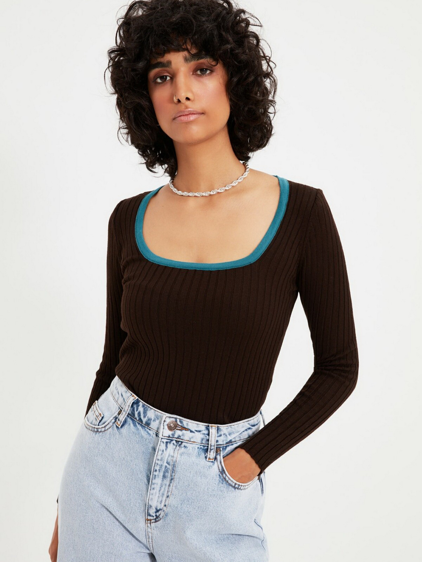 Джемпер Trendyol модель TWOAW21KZ1971/Kahverengi Фото