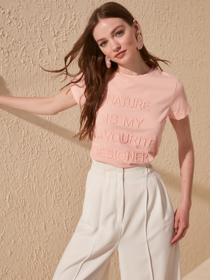 Футболки і поло Trendyol модель TWOSS19VG0149/Pembe — фото 3 - INTERTOP