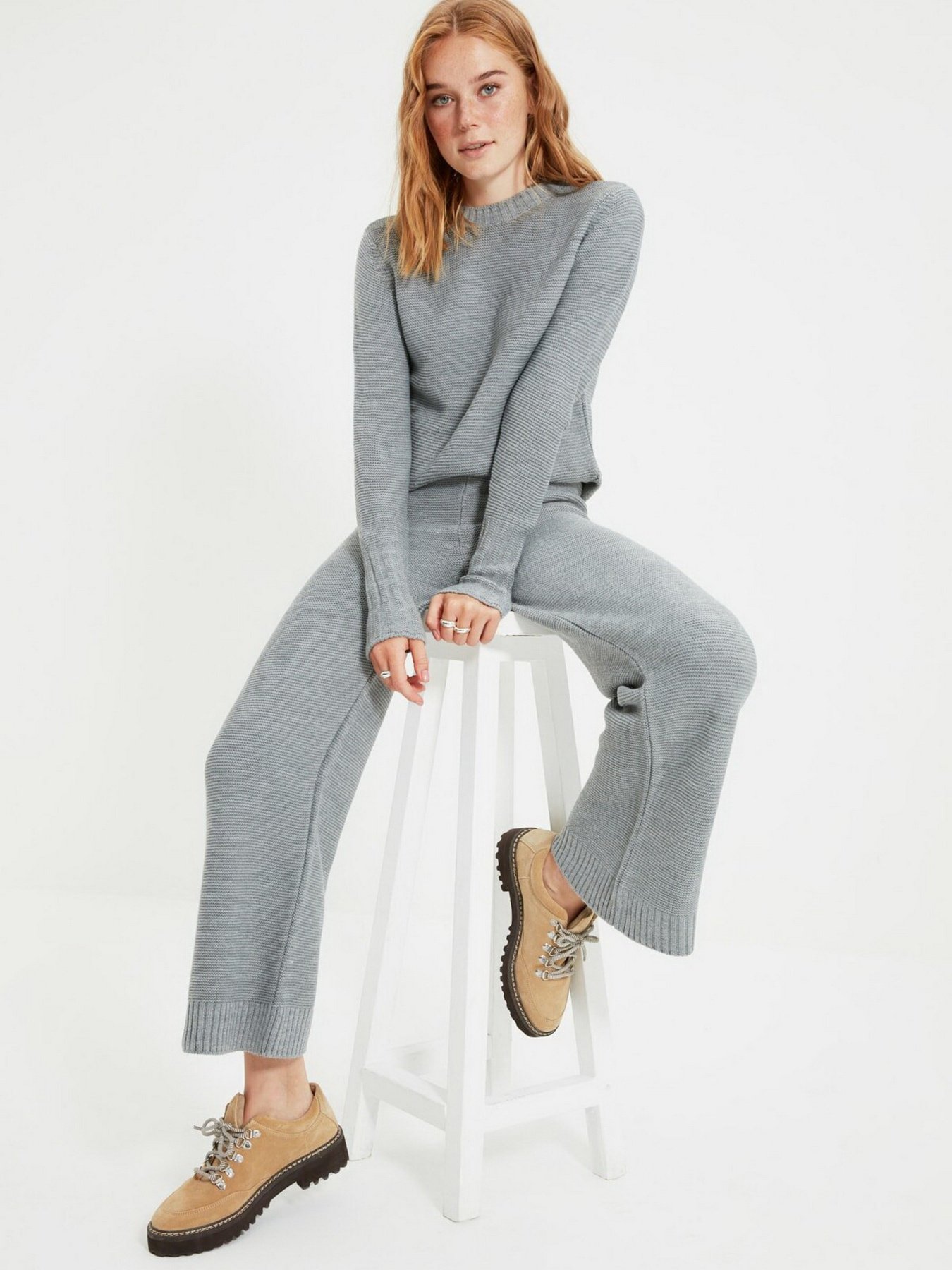 Повсякденний костюм Trendyol модель TWOAW22AU0033/Gri Повсякденний костюм Trendyol модель TWOAW22AU0033/Gri Фото