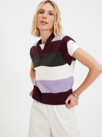 Жилет Trendyol модель TWOAW22BZ0003/Murdum Жилет Trendyol модель TWOAW22BZ0003/Murdum Фото