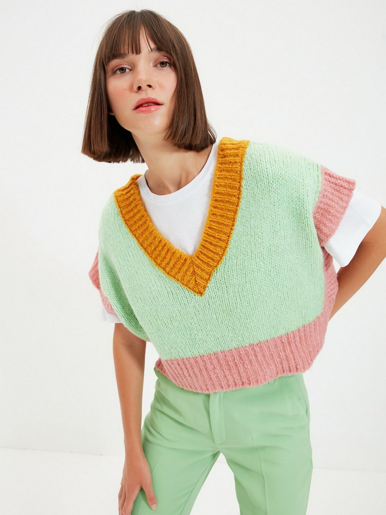 Жилет Trendyol модель TWOAW22BZ0013/Acik Yesil Фото