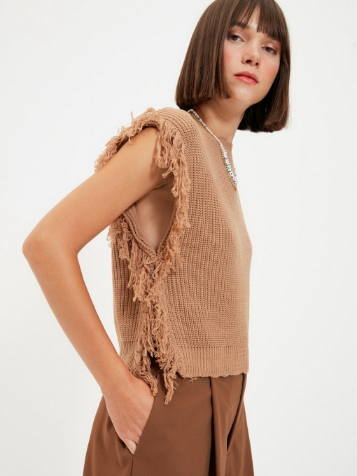 Жилет Trendyol модель TWOAW22BZ0014/Camel Фото