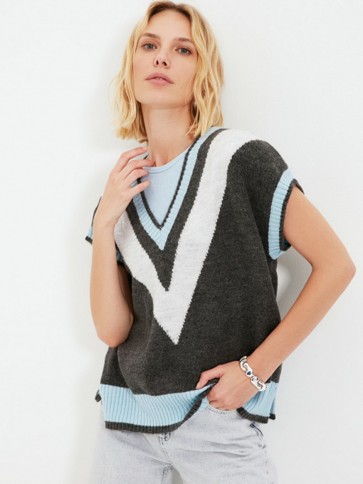 Жилет Trendyol модель TWOAW22BZ0018/Antrasit Фото