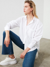 Блуза Trendyol модель TWOAW20GO0115/BEYAZ Фото