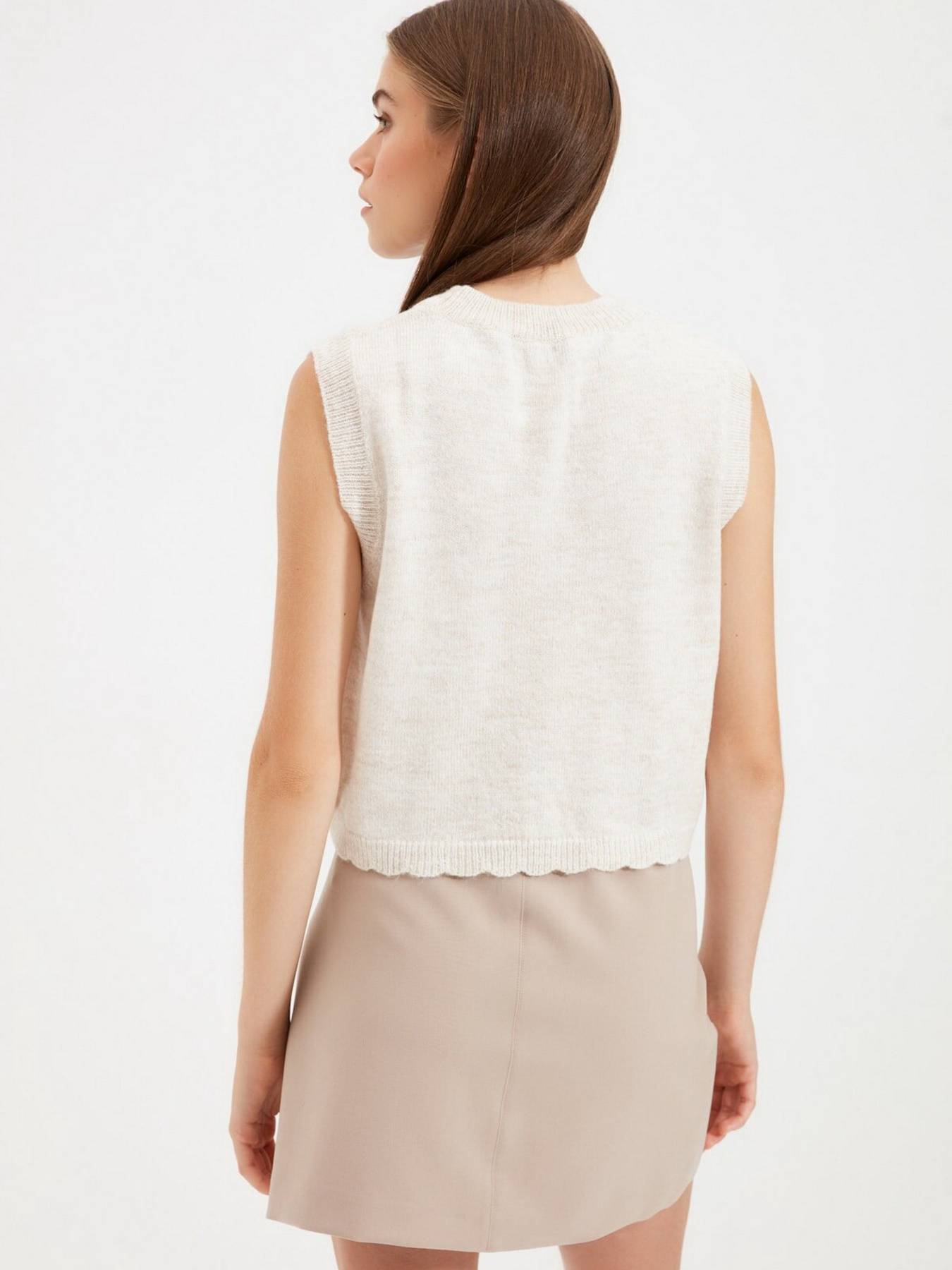 Майка Trendyol модель TWOAW22BZ0059/Ekru Фото