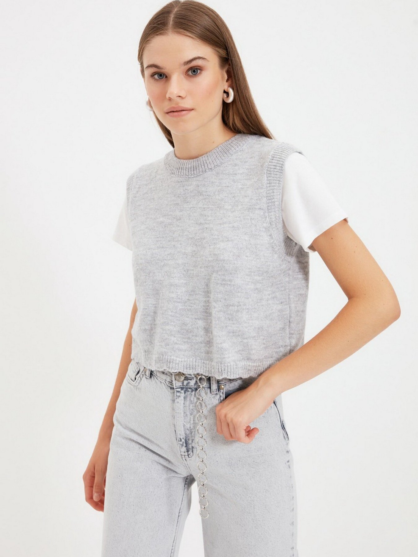 Майка Trendyol модель TWOAW22BZ0059/Gri Фото