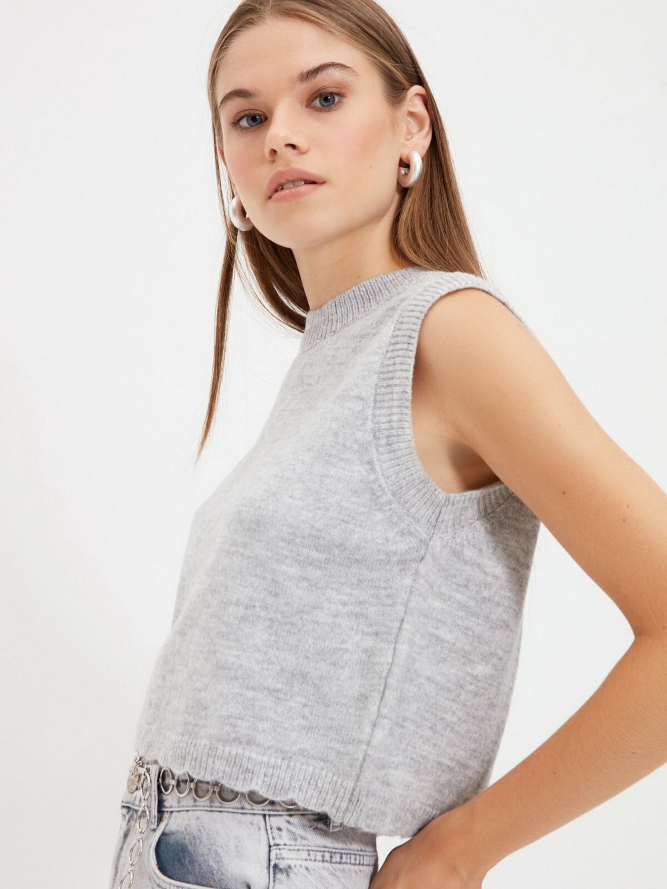 Майка Trendyol модель TWOAW22BZ0059/Gri Фото
