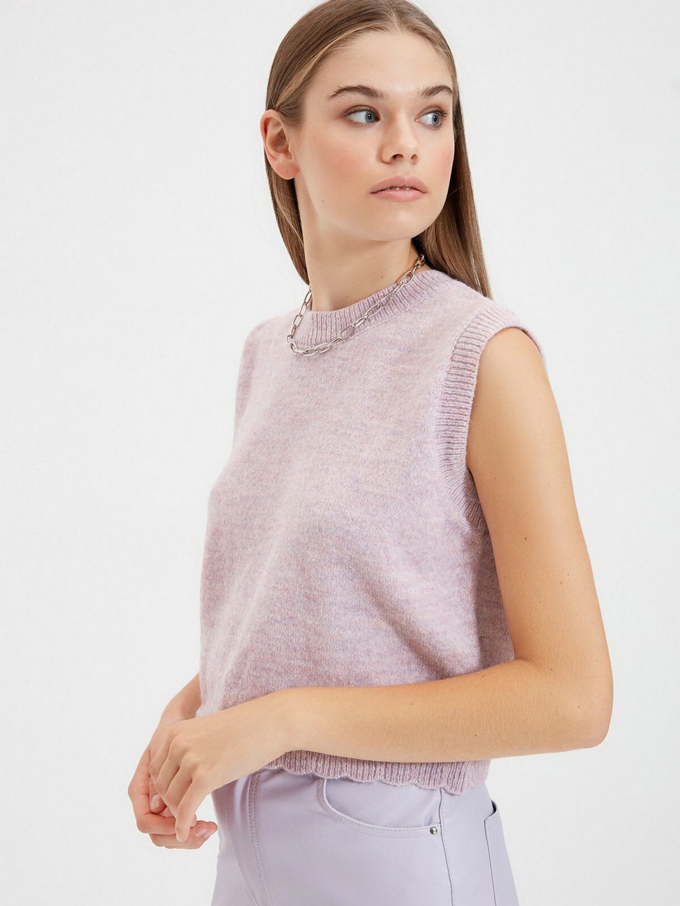 Жилет Trendyol модель TWOAW22BZ0059/Lila Жилет Trendyol модель TWOAW22BZ0059/Lila Фото