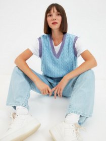 Жилет Trendyol модель TWOAW22BZ0060/Acik Mavi Фото